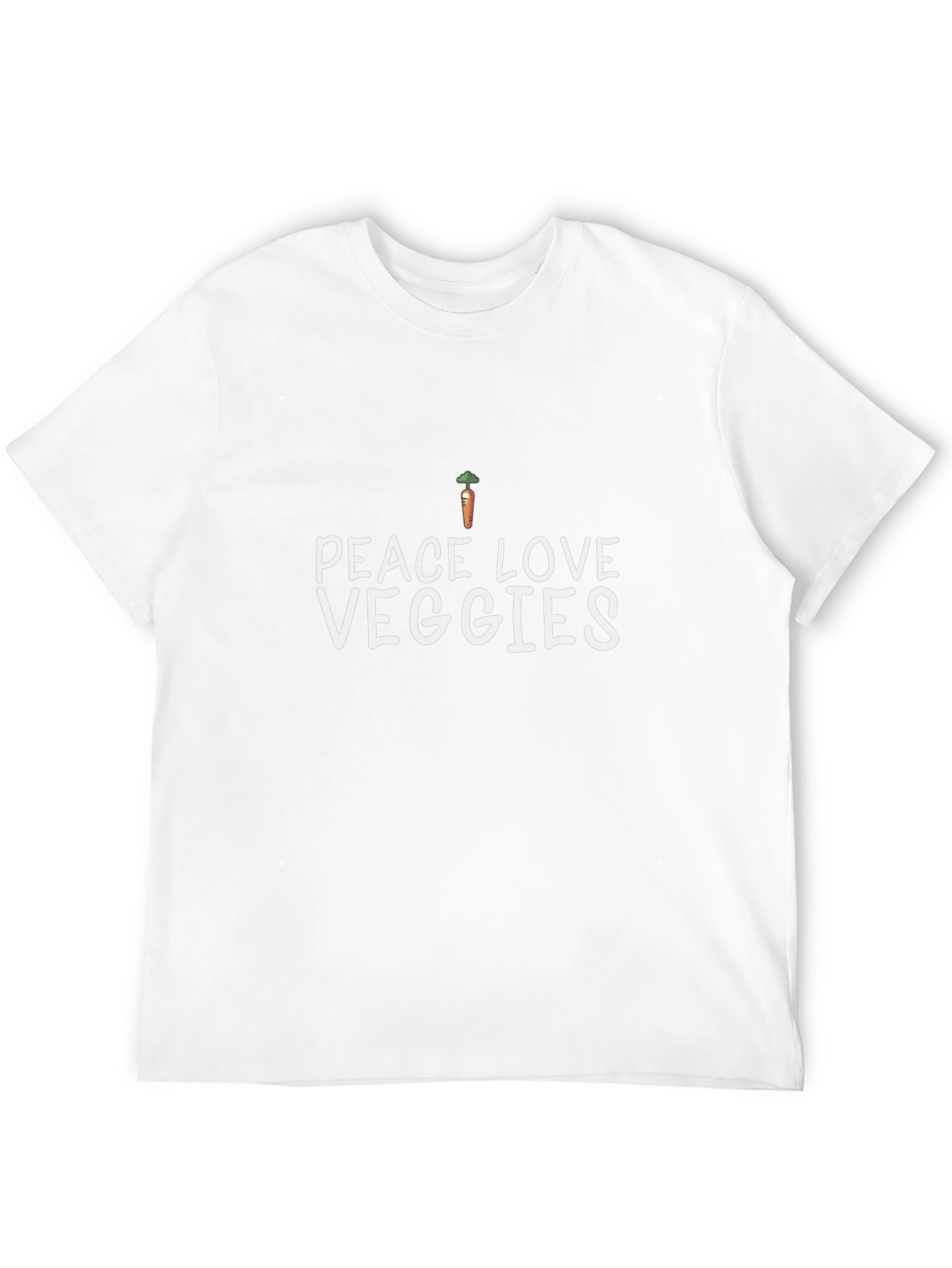 Peace Love Veggies T-Shirt - Unisex Carrot Tee