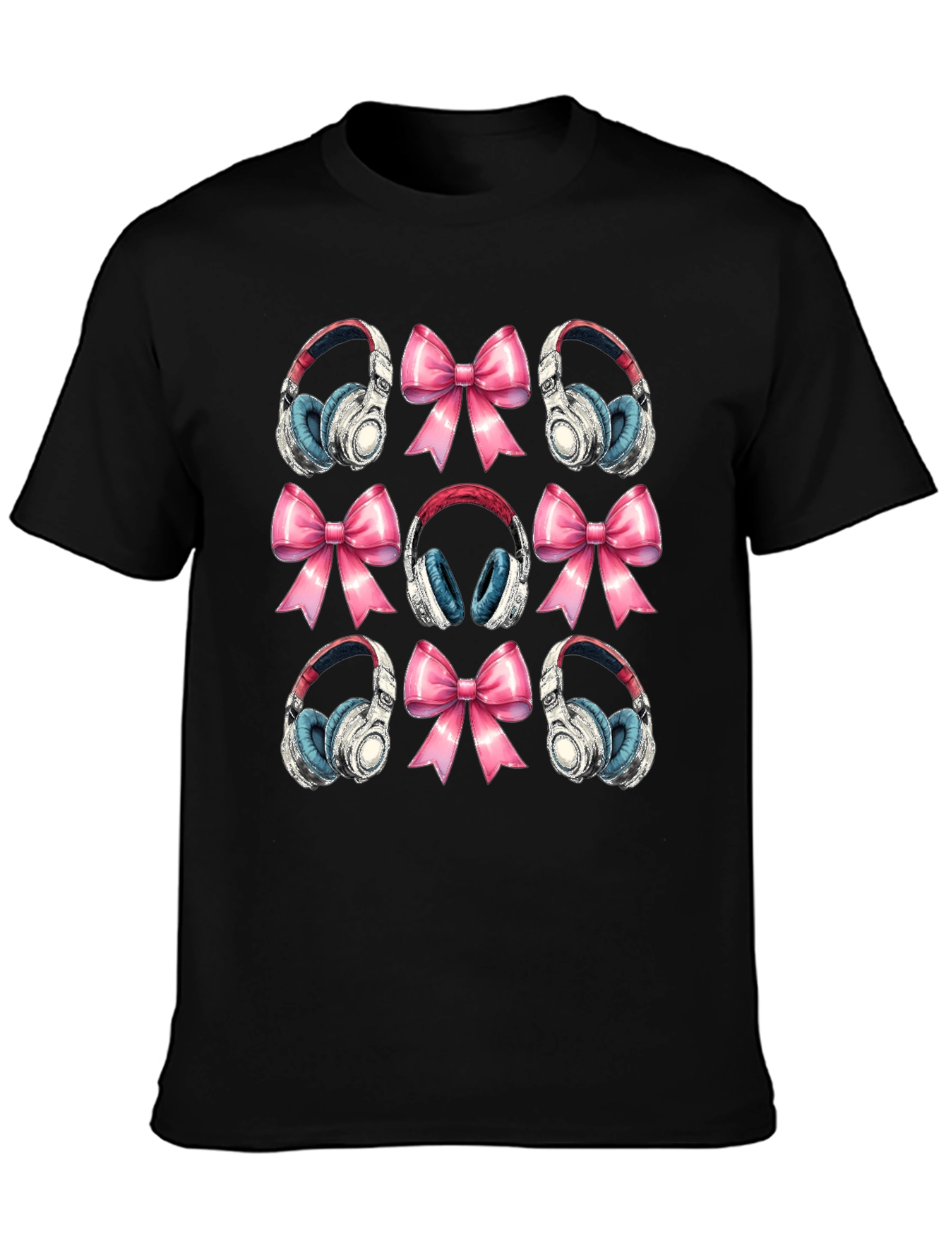 Headphones & Bows Graphic Tee