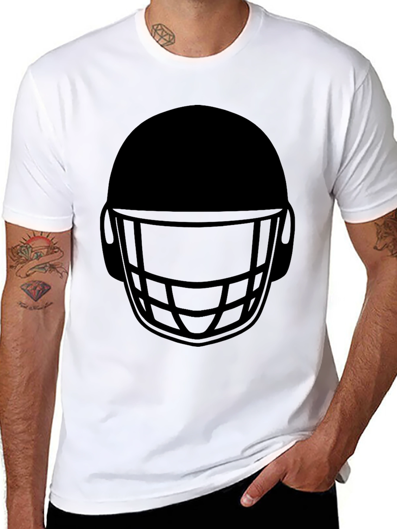Football Helmet Graphic T-Shirt