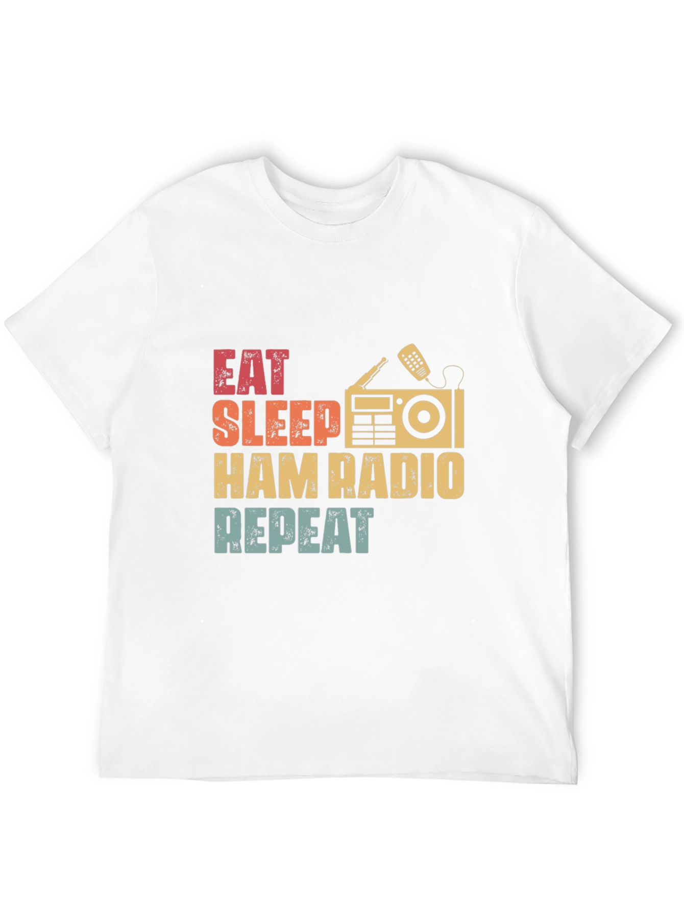 Eat Sleep Ham Radio Repeat Graphic T-Shirt