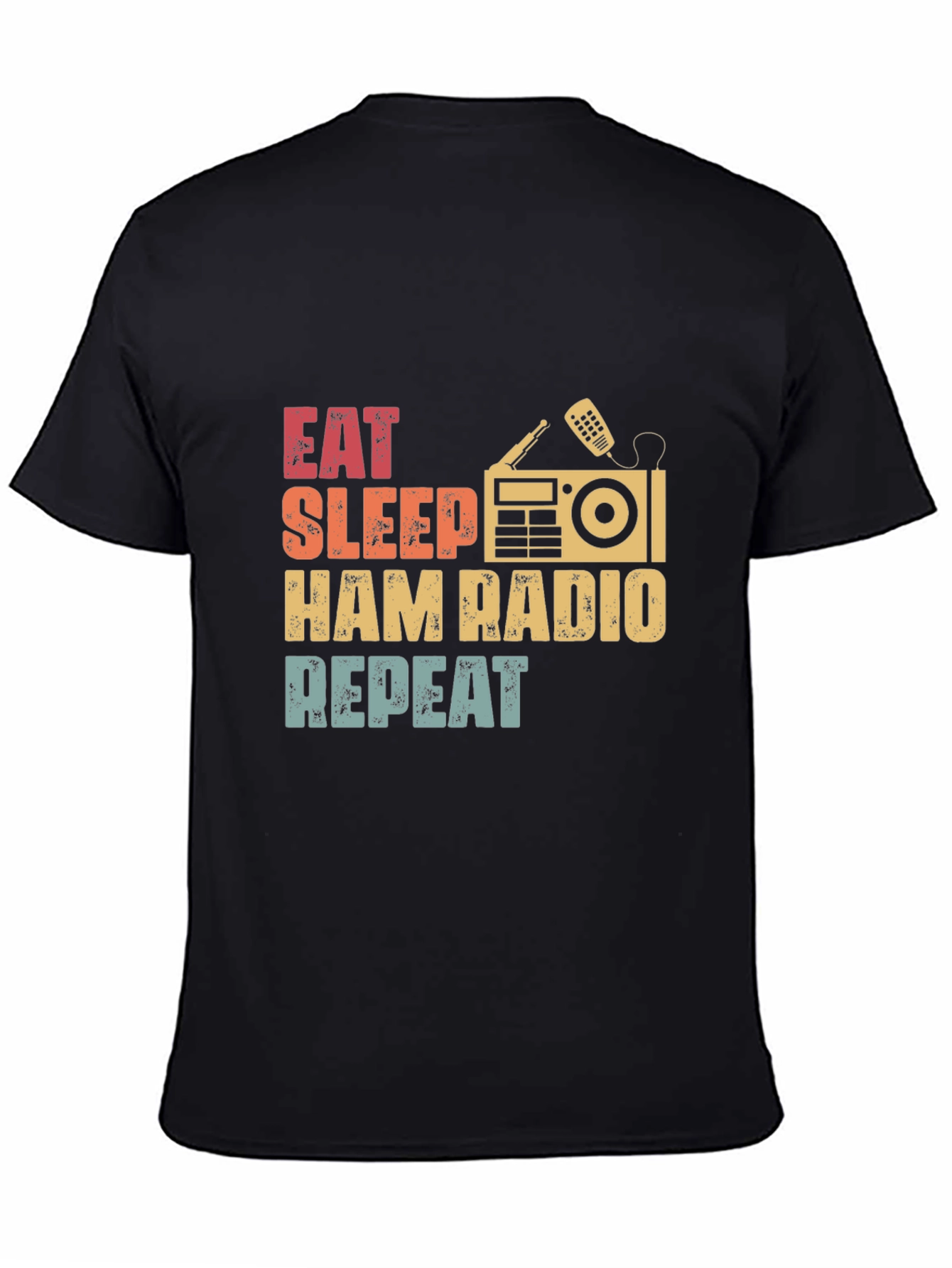 Eat Sleep Ham Radio Repeat Graphic T-Shirt