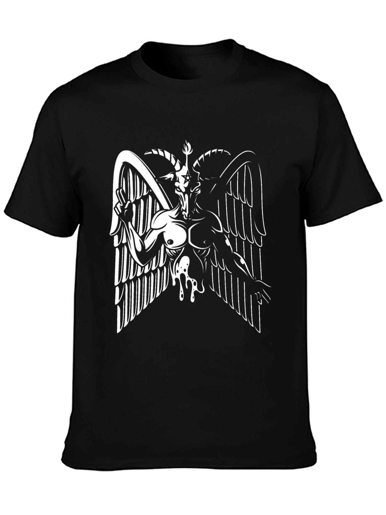 Baphomet Graphic T-Shirt - Black Tee