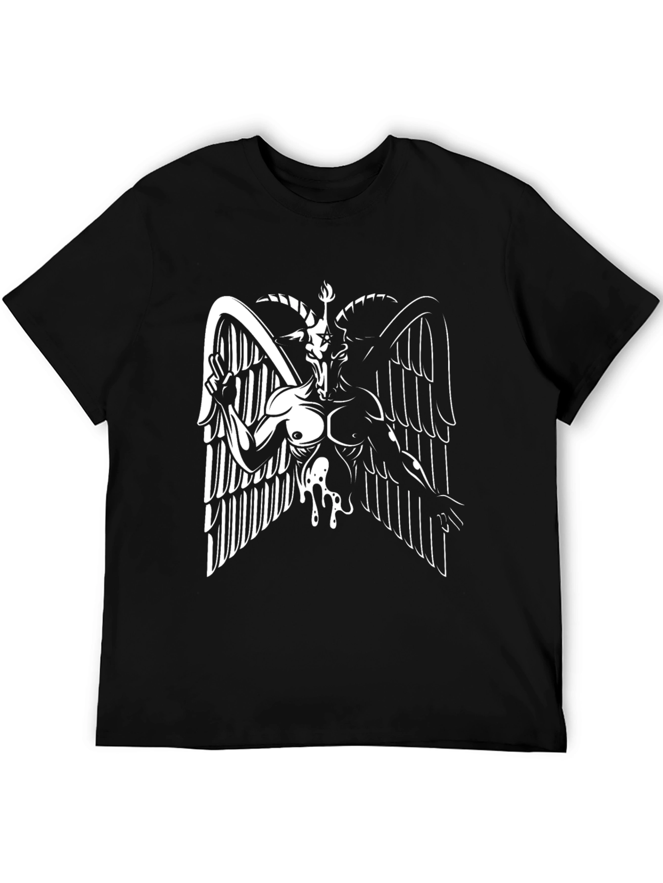 Baphomet Graphic T-Shirt - Black Tee