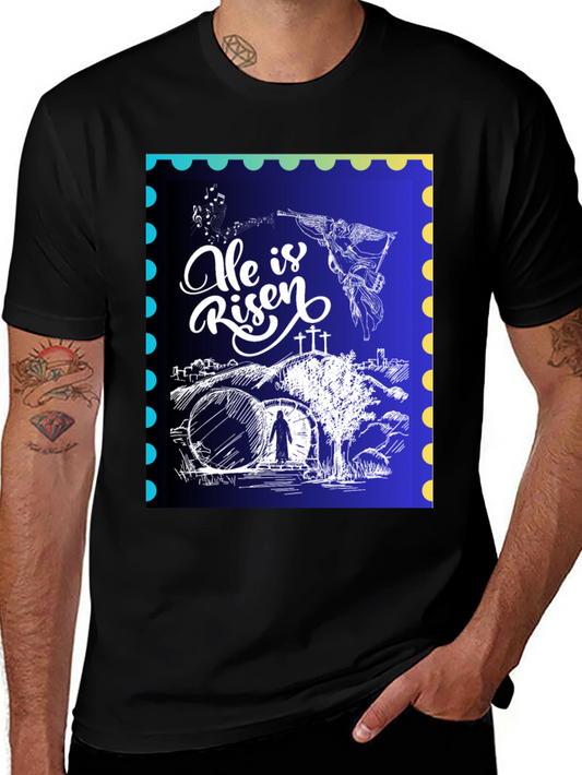 He is Risen Christian T-Shirt Easter Sunday