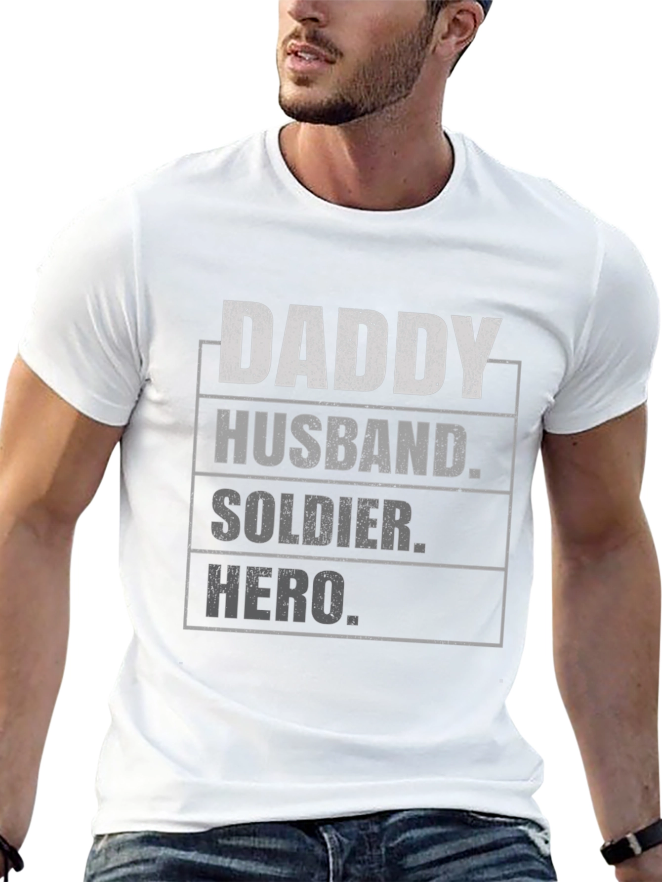 Daddy Husband Soldier Hero T-Shirt