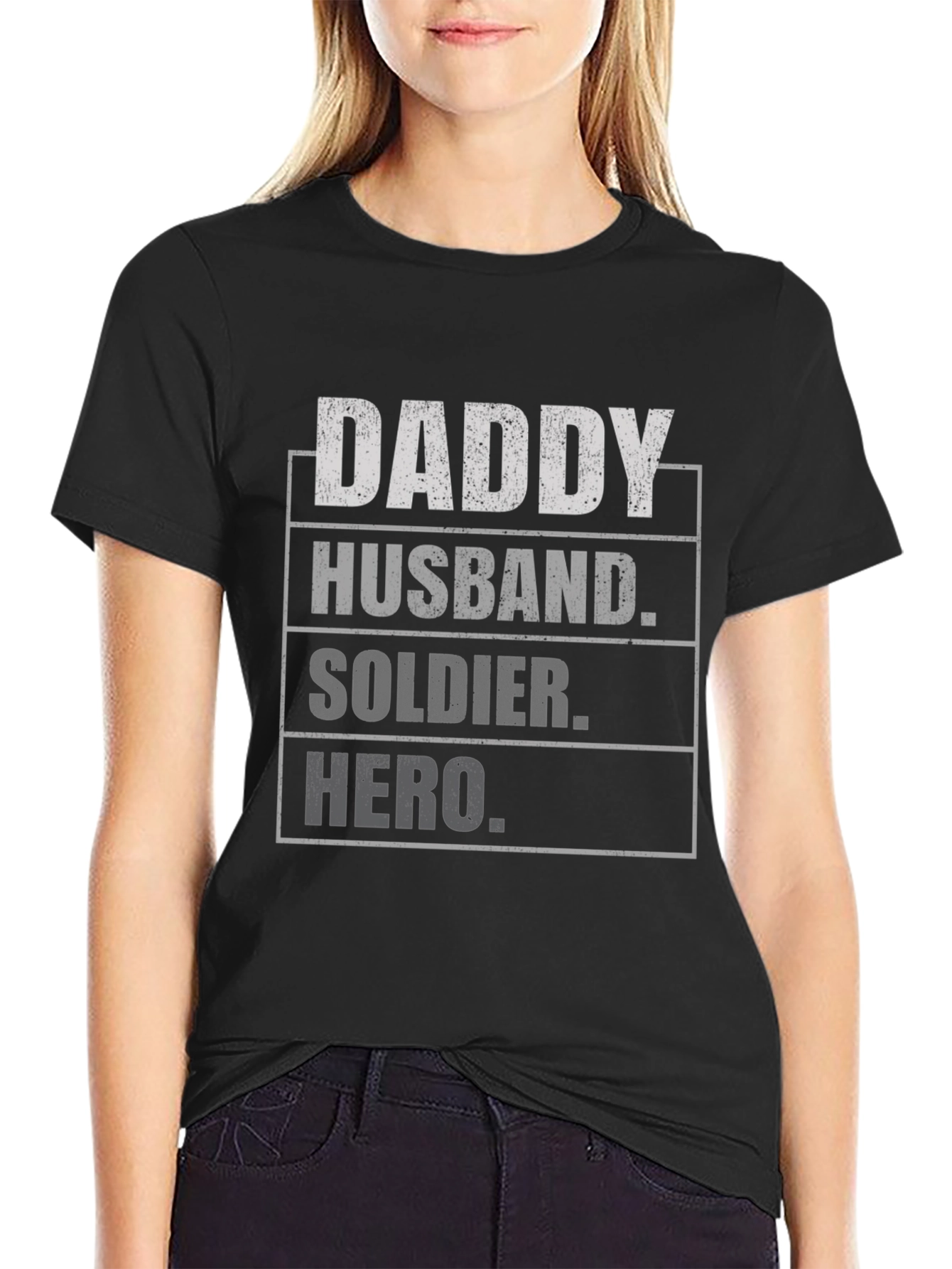 Daddy Husband Soldier Hero T-Shirt