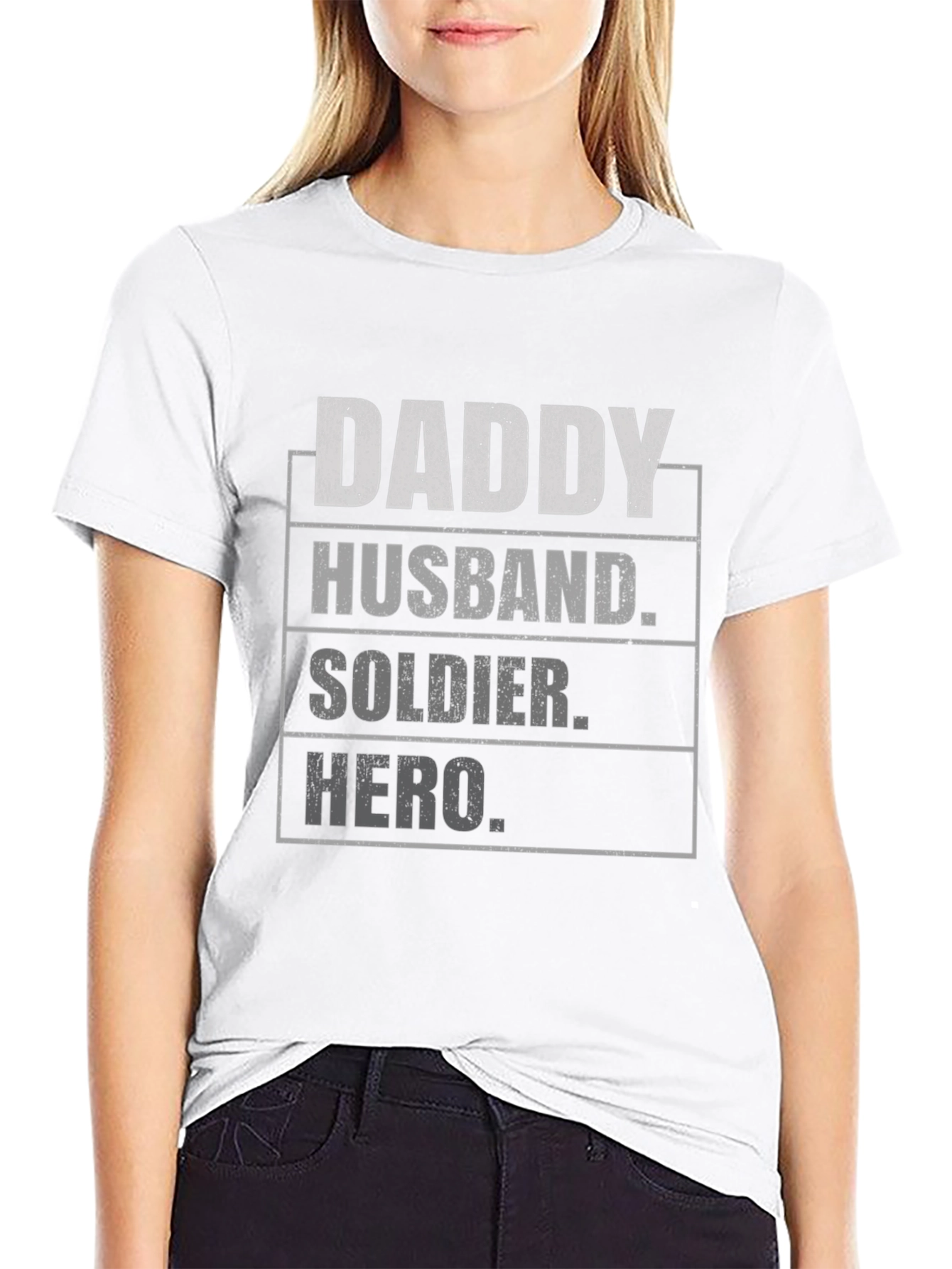 Daddy Husband Soldier Hero T-Shirt
