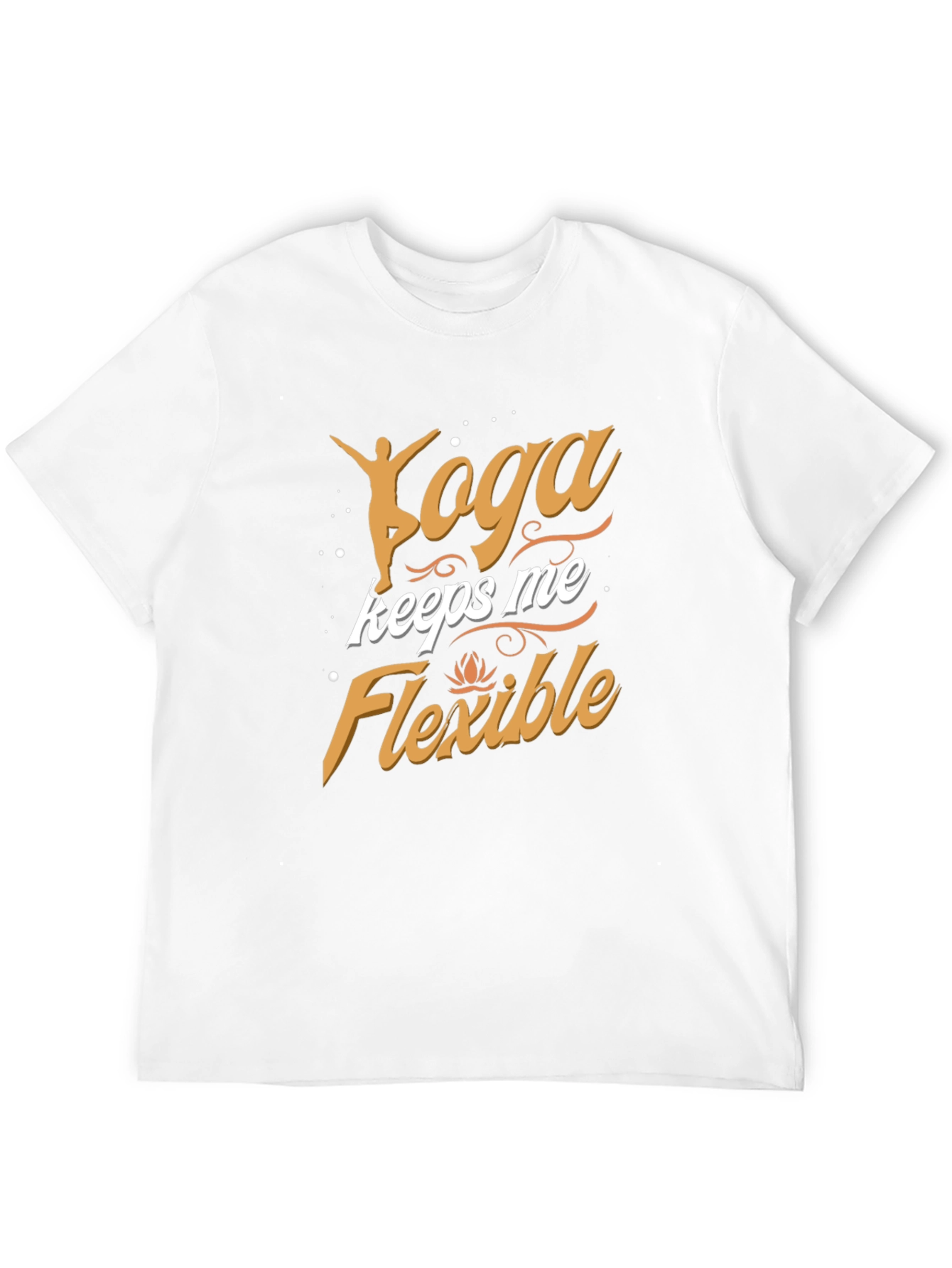 Yoga Keeps Me Flexible Mens Black T-Shirt