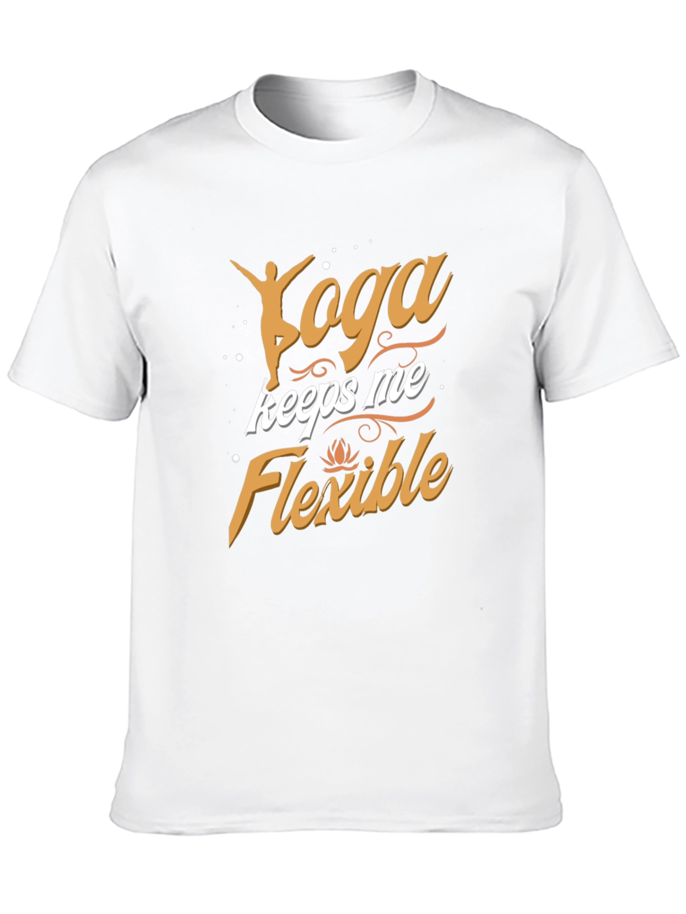 Yoga Keeps Me Flexible Mens Black T-Shirt