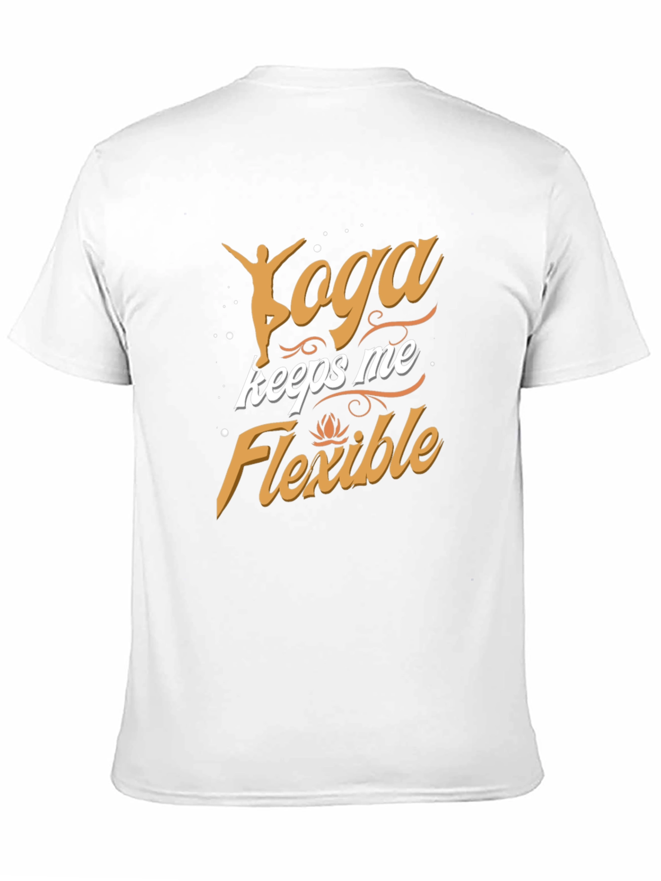 Yoga Keeps Me Flexible Mens Black T-Shirt