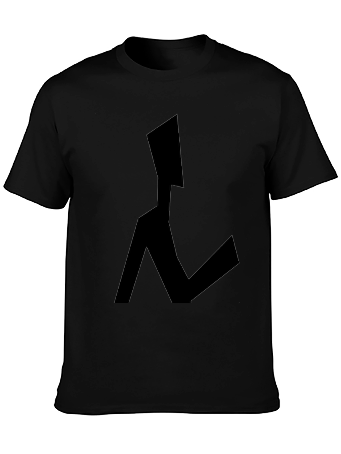 Abstract Figure Black Graphic Tee