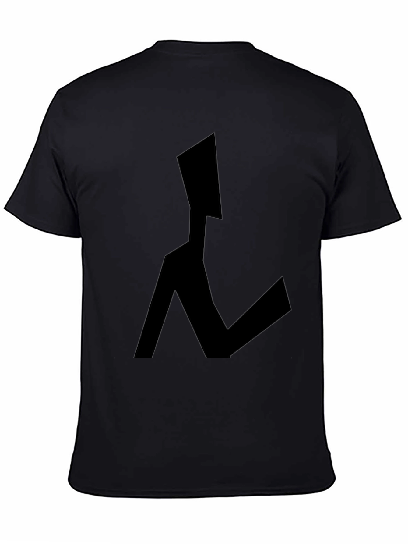 Abstract Figure Black Graphic Tee
