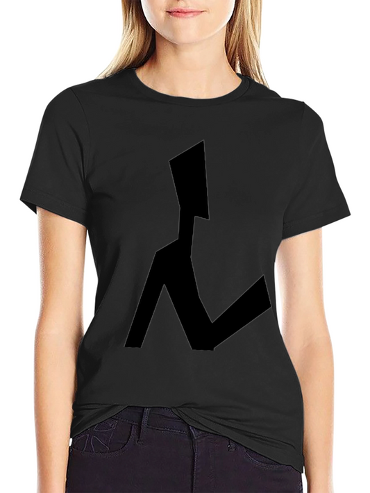 Abstract Figure Black Graphic Tee