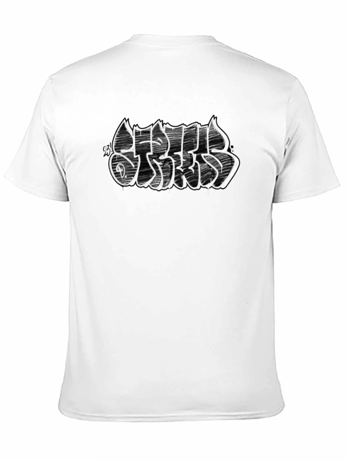 Graffiti Script Black T-Shirt - Street Style
