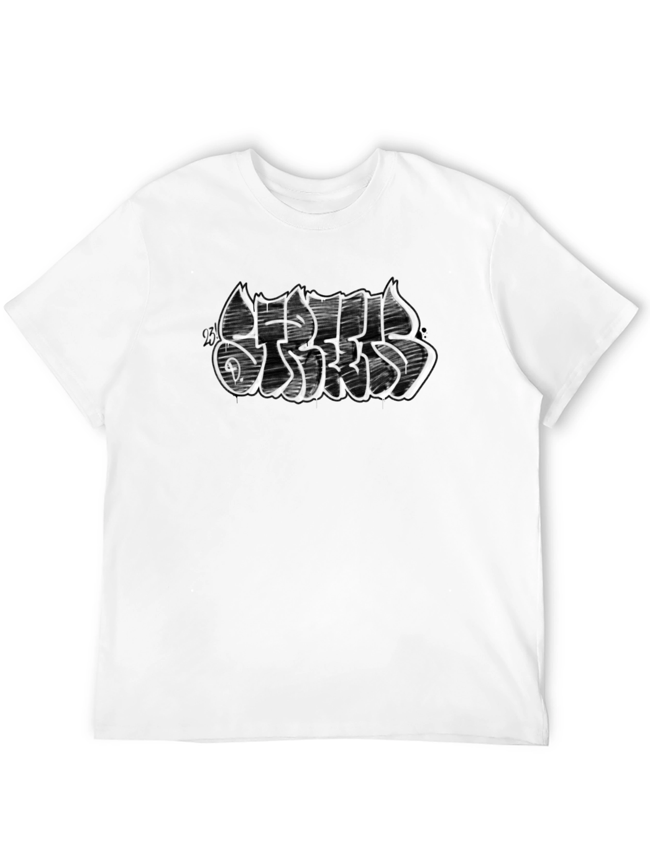 Graffiti Script Black T-Shirt - Street Style