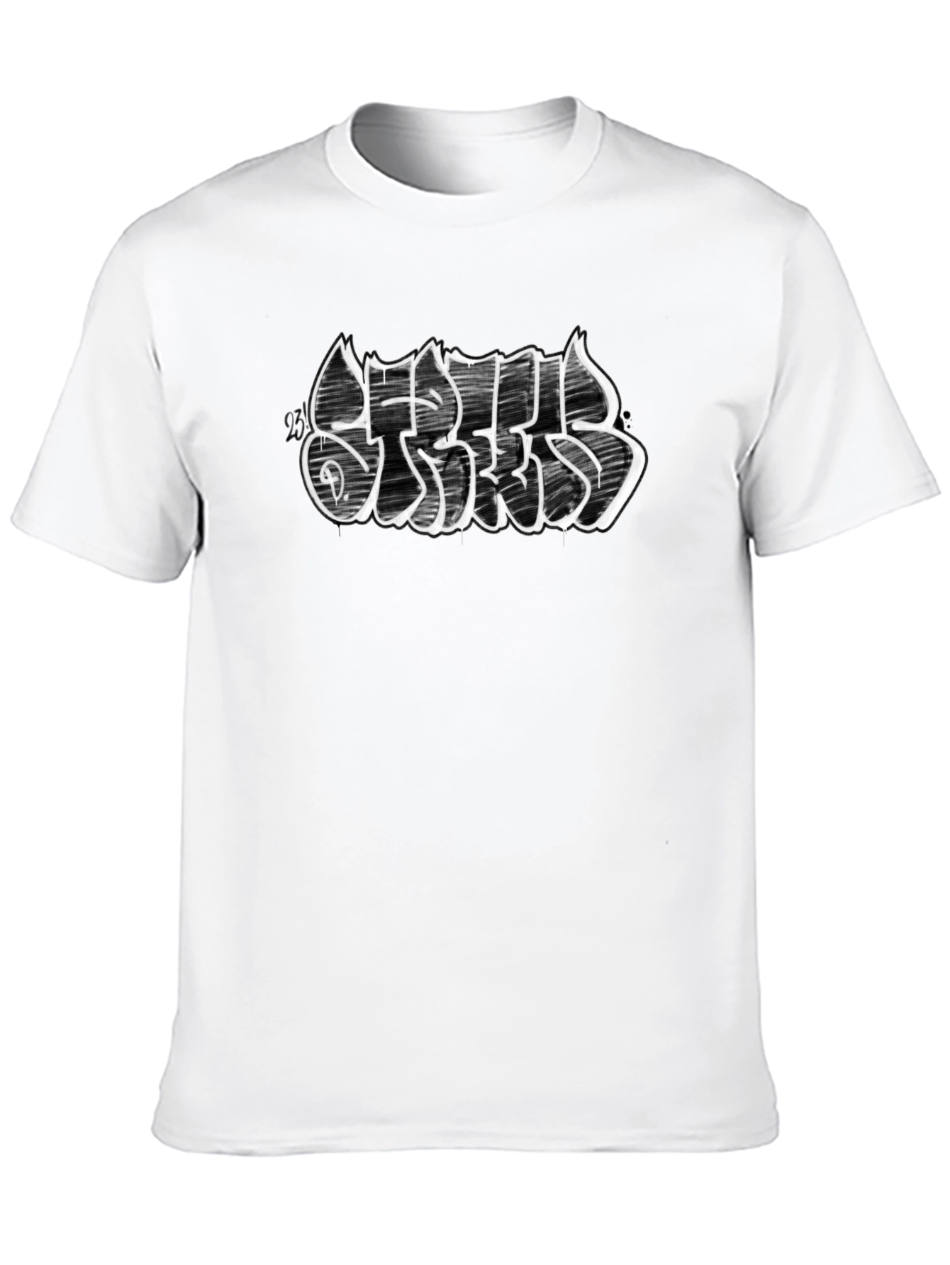 Graffiti Script Black T-Shirt - Street Style