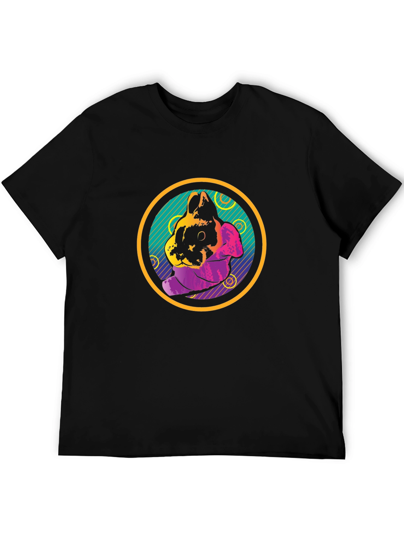 Retro Rabbit Graphic T-Shirt