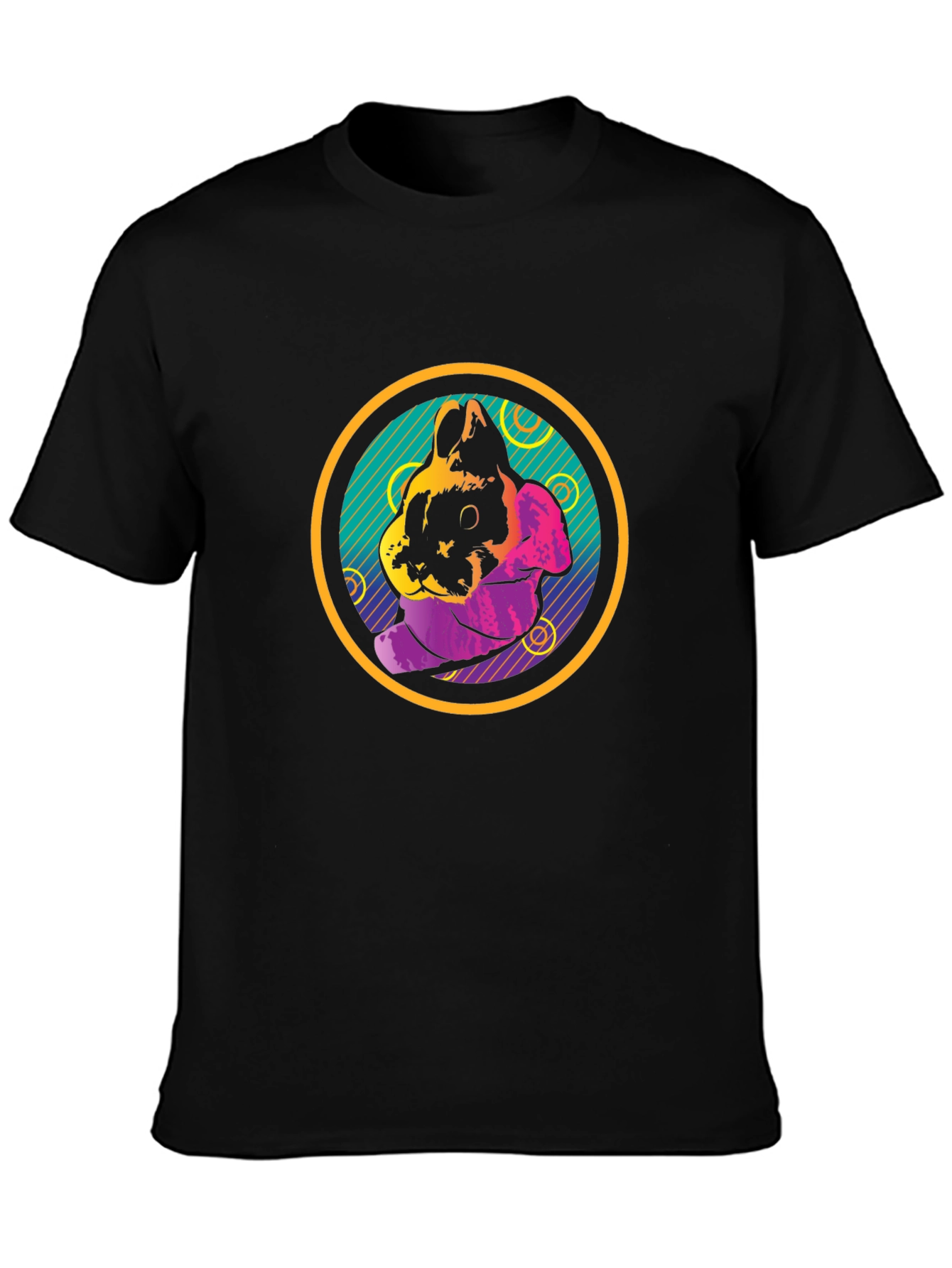 Retro Rabbit Graphic T-Shirt