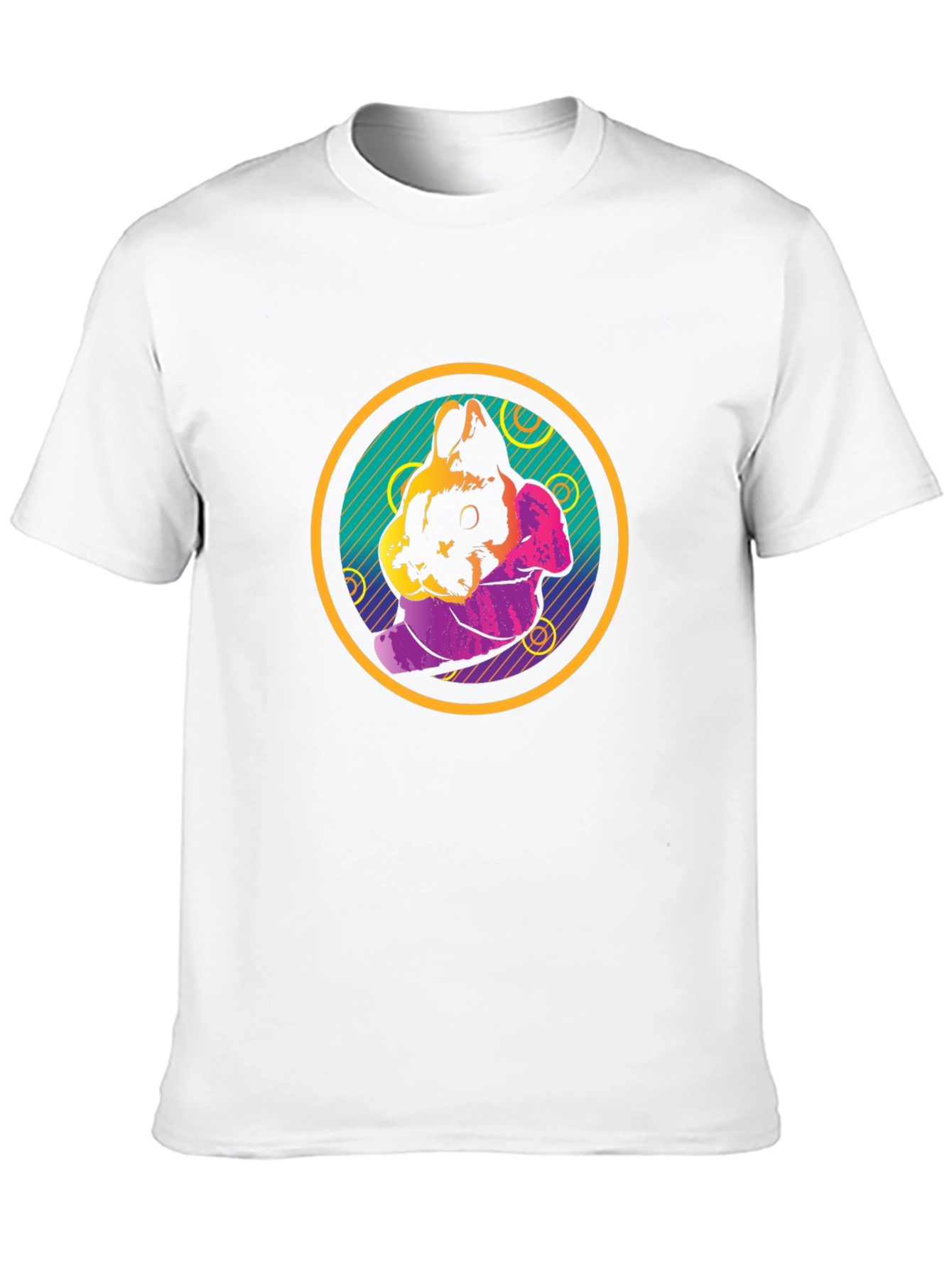 Retro Rabbit Graphic T-Shirt