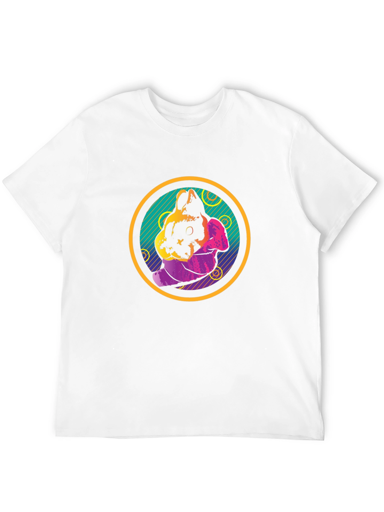 Retro Rabbit Graphic T-Shirt