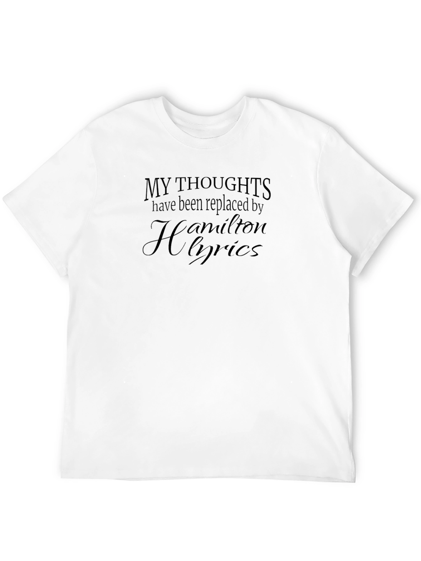 Hamilton Lyrics T-Shirt - Black