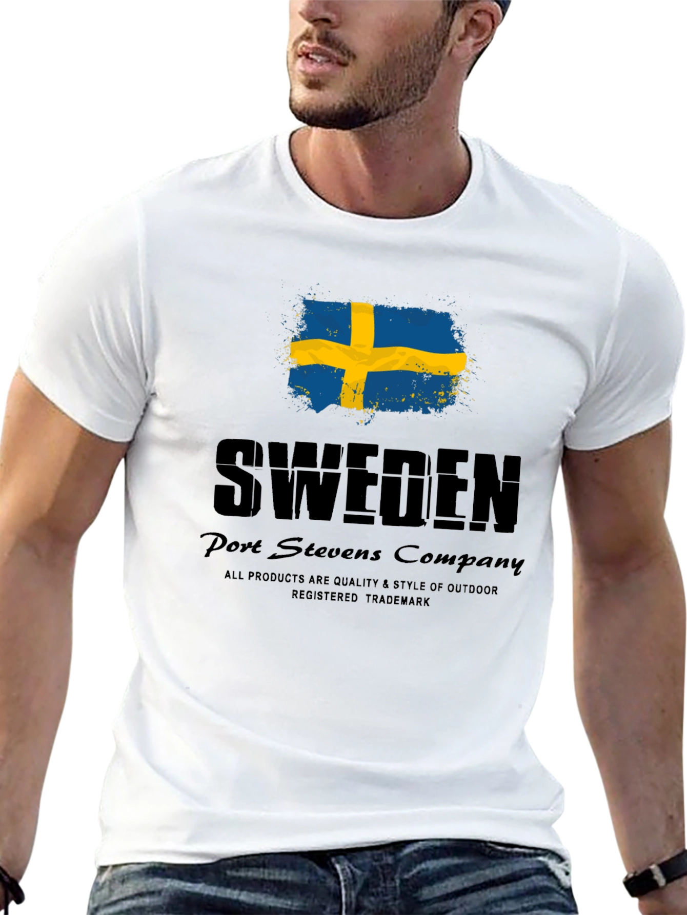 Sweden Flag Graphic Tee - Port Stevens Company
