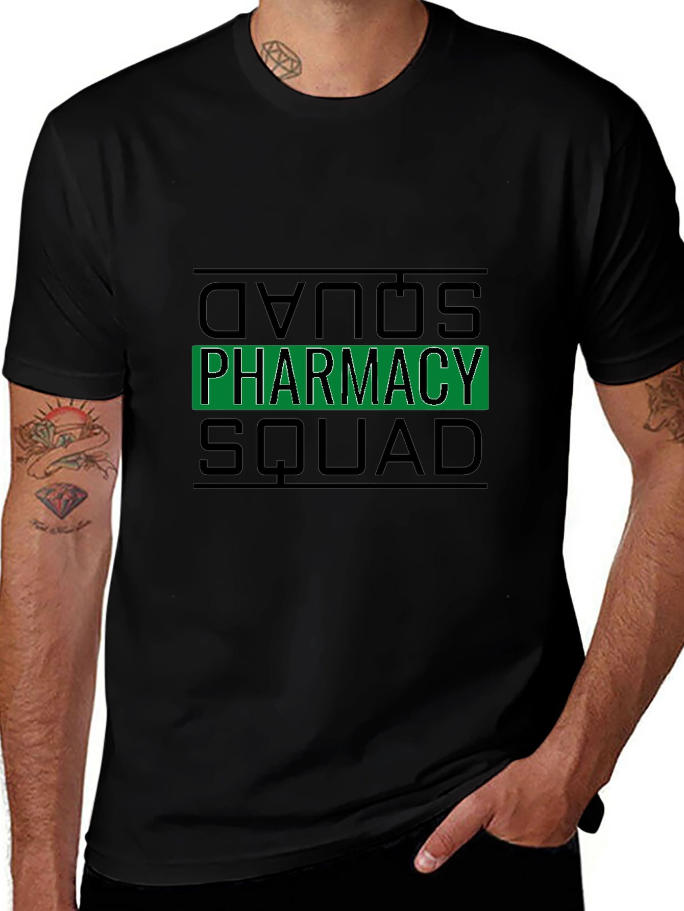 Pharmacy Squad Black T-Shirt