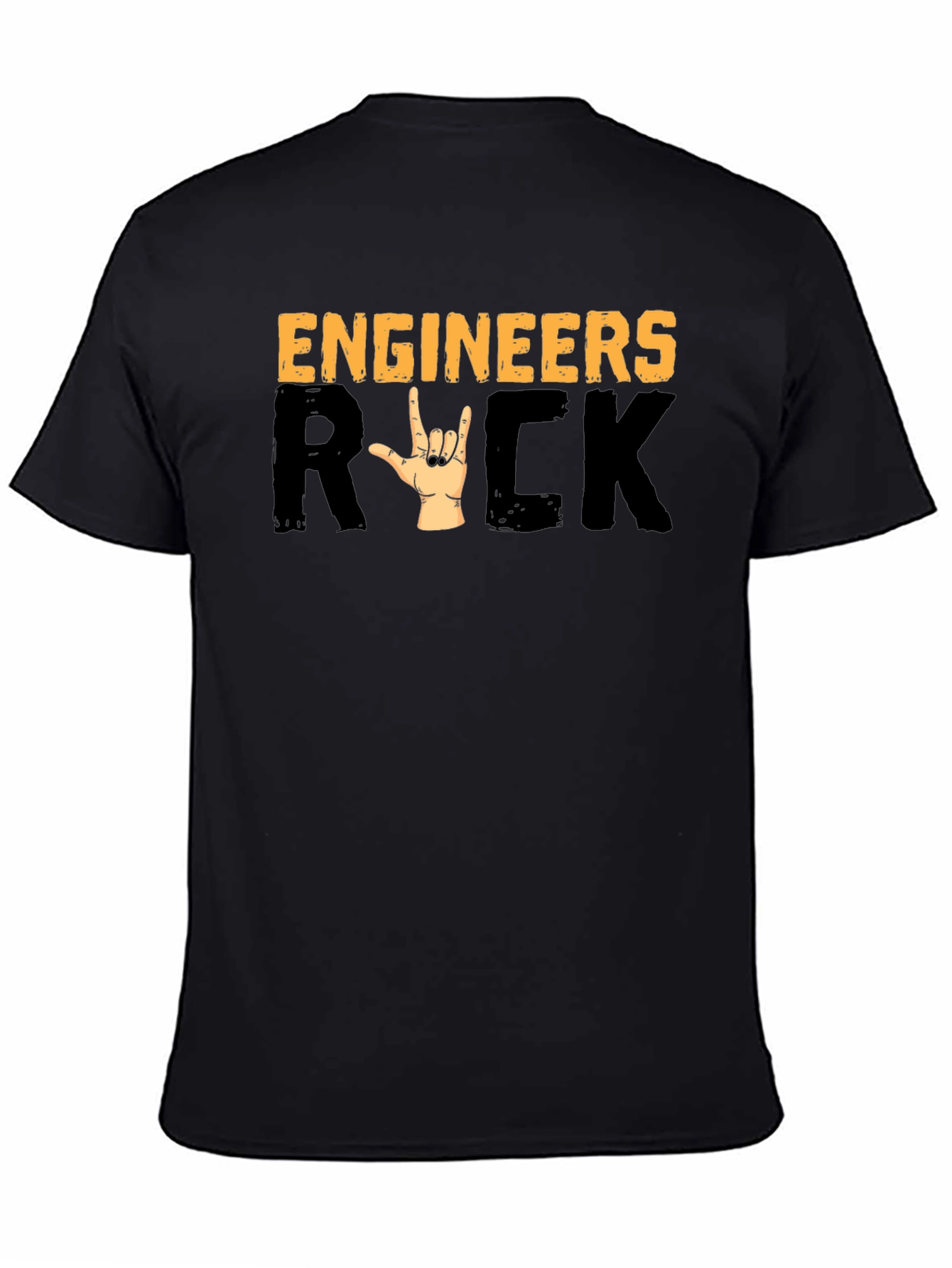 Engineers Rock T-Shirt - Heavy Metal Hand Sign