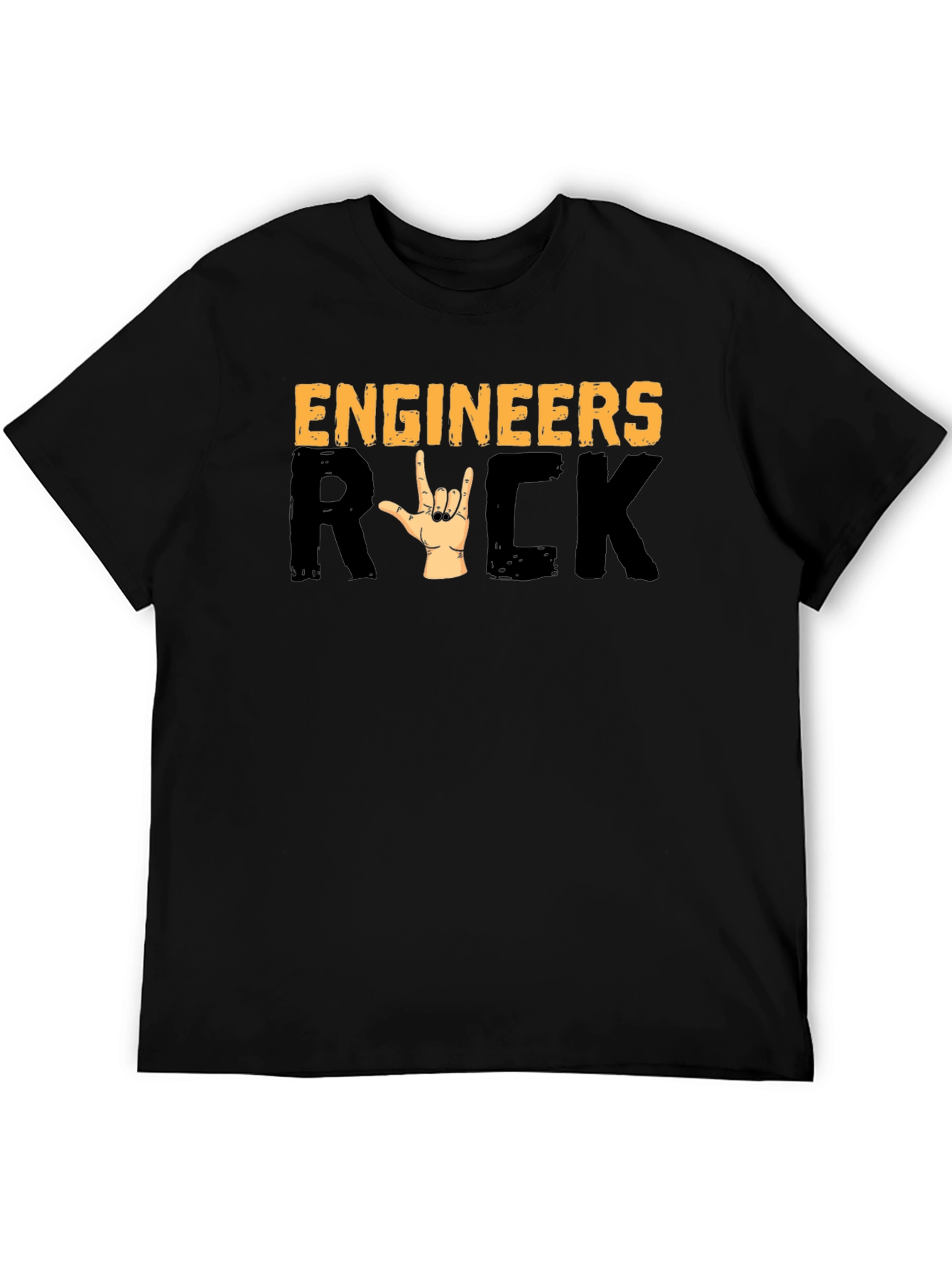 Engineers Rock T-Shirt - Heavy Metal Hand Sign