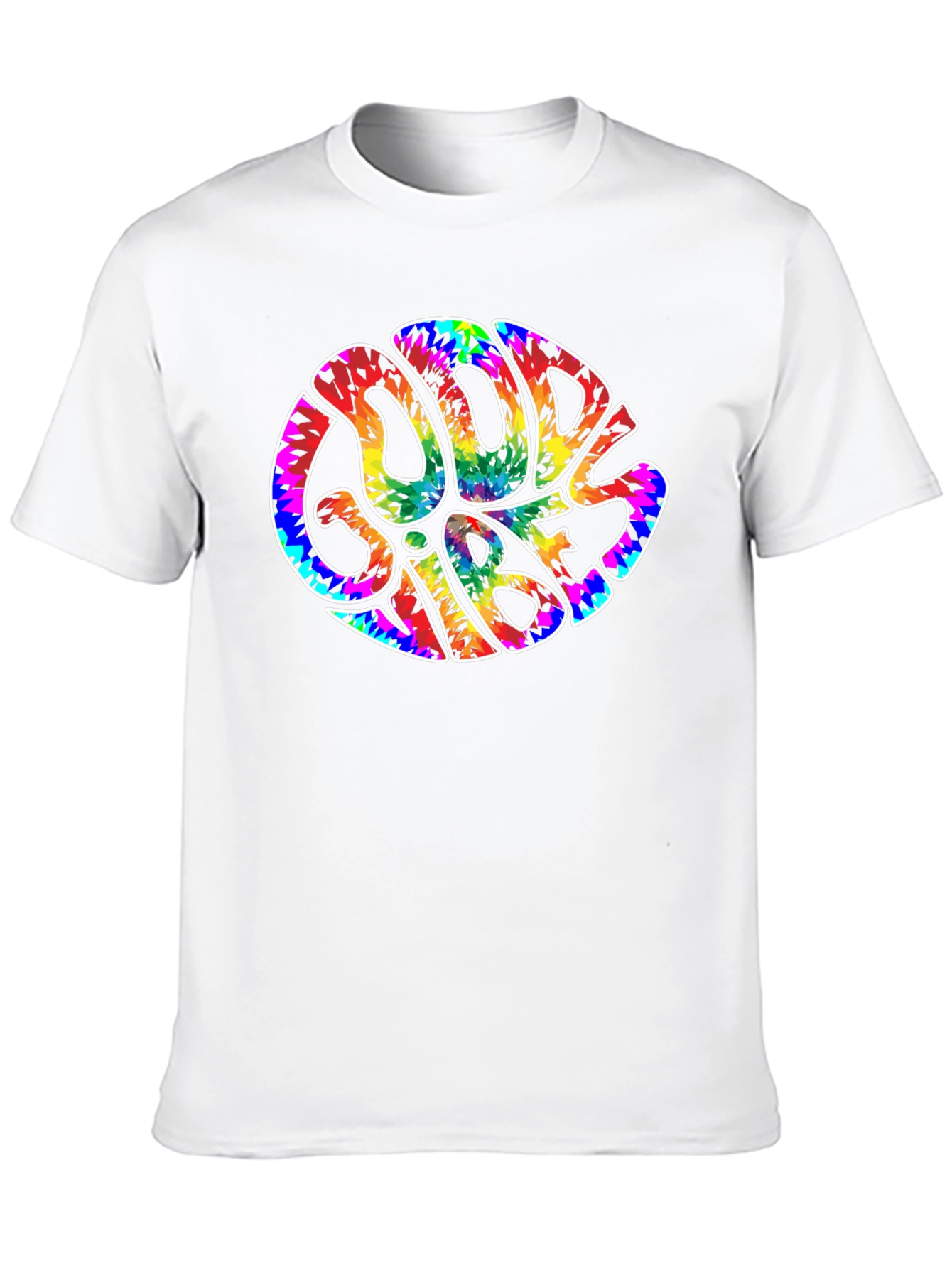 Good Vibes Tie Dye Graphic T-Shirt