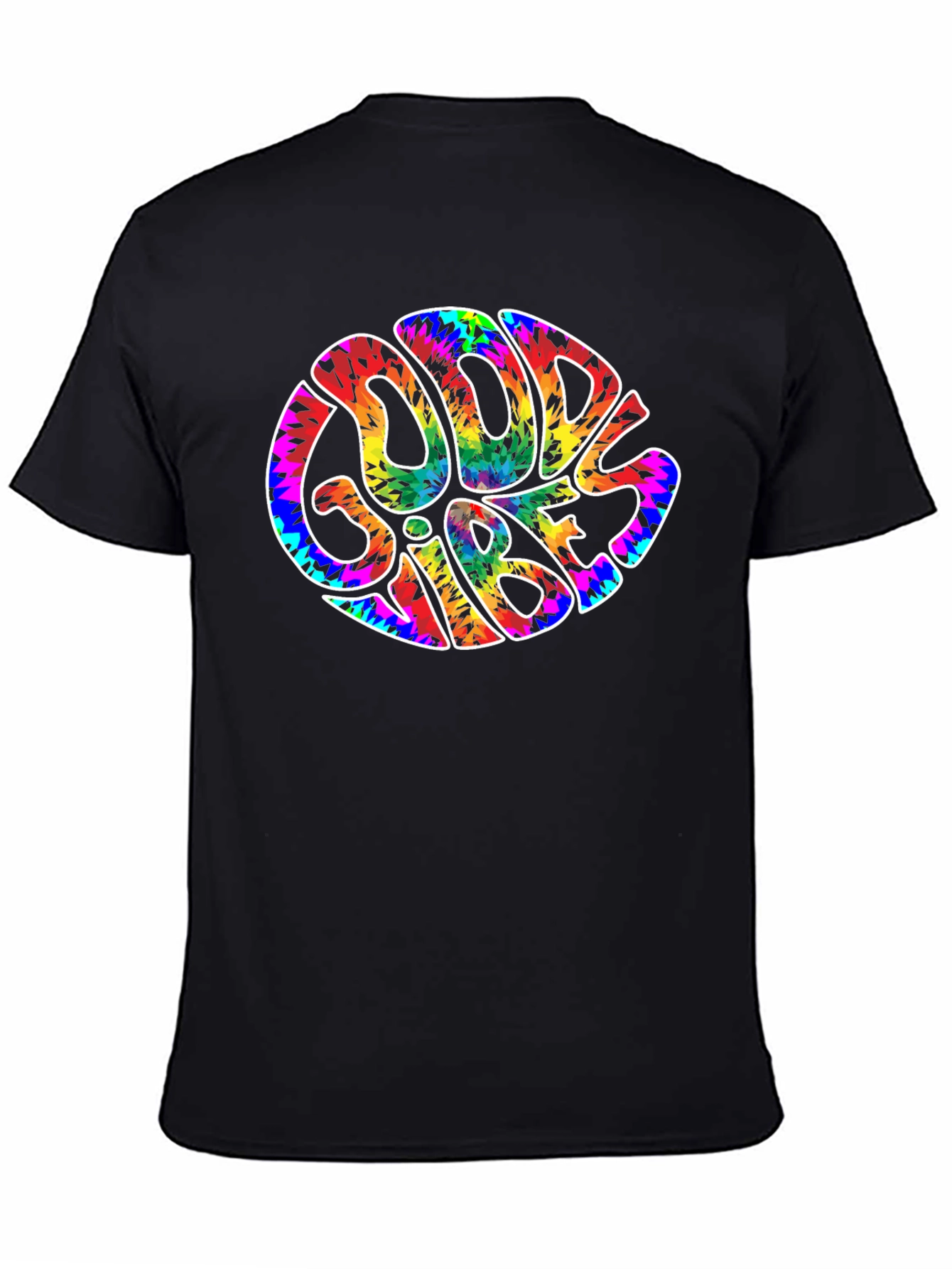 Good Vibes Tie Dye Graphic T-Shirt