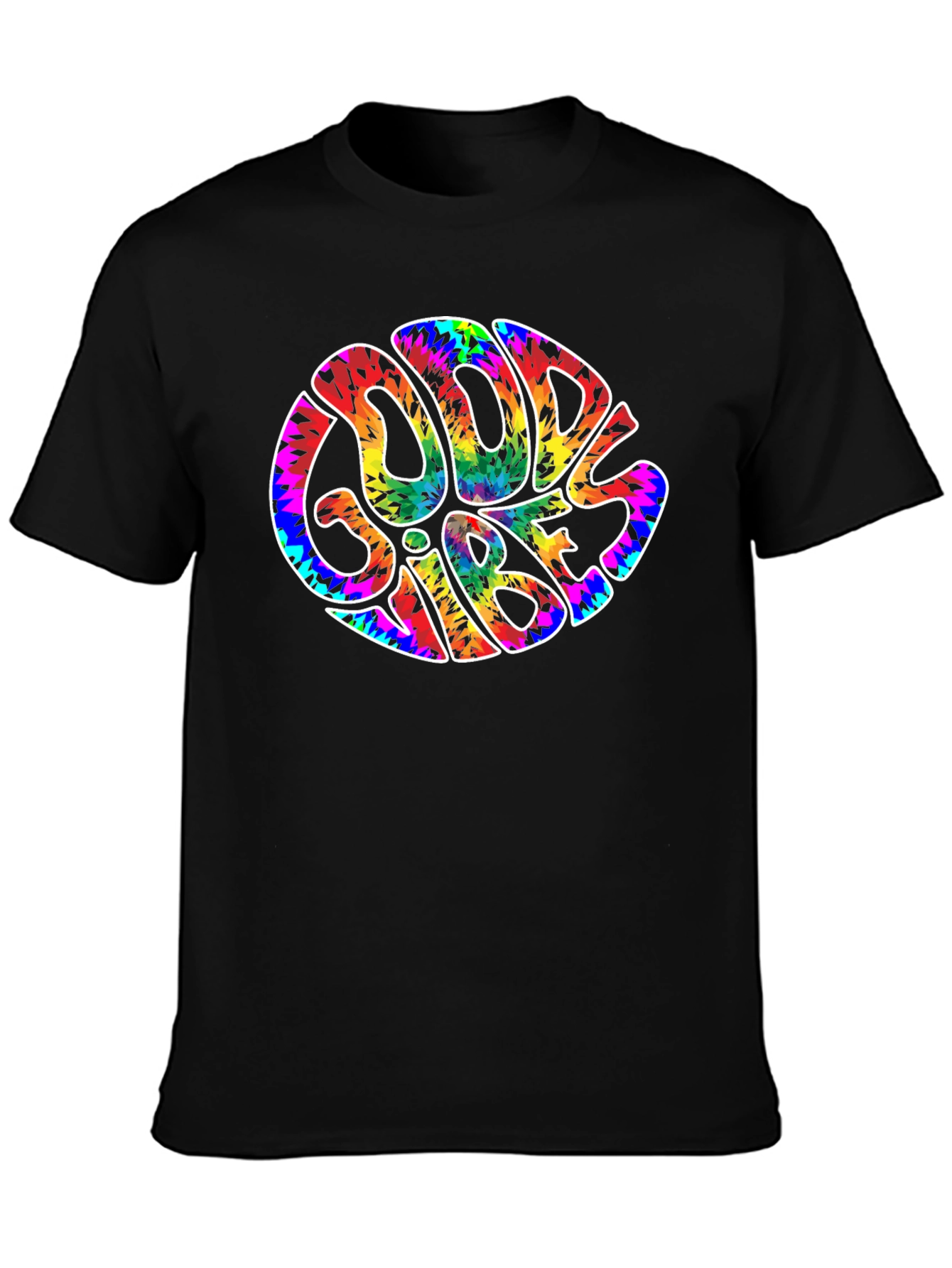 Good Vibes Tie Dye Graphic T-Shirt