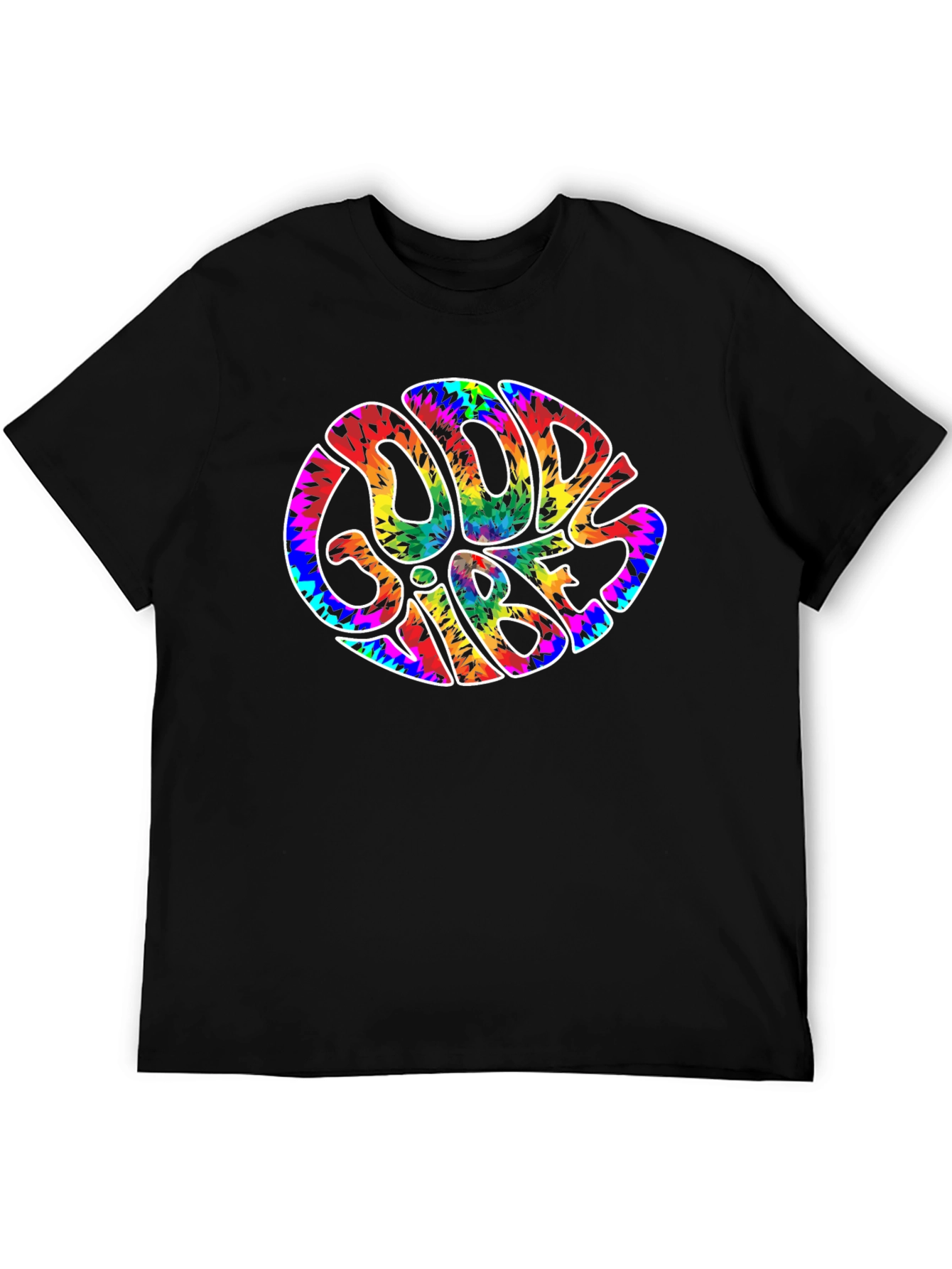 Good Vibes Tie Dye Graphic T-Shirt