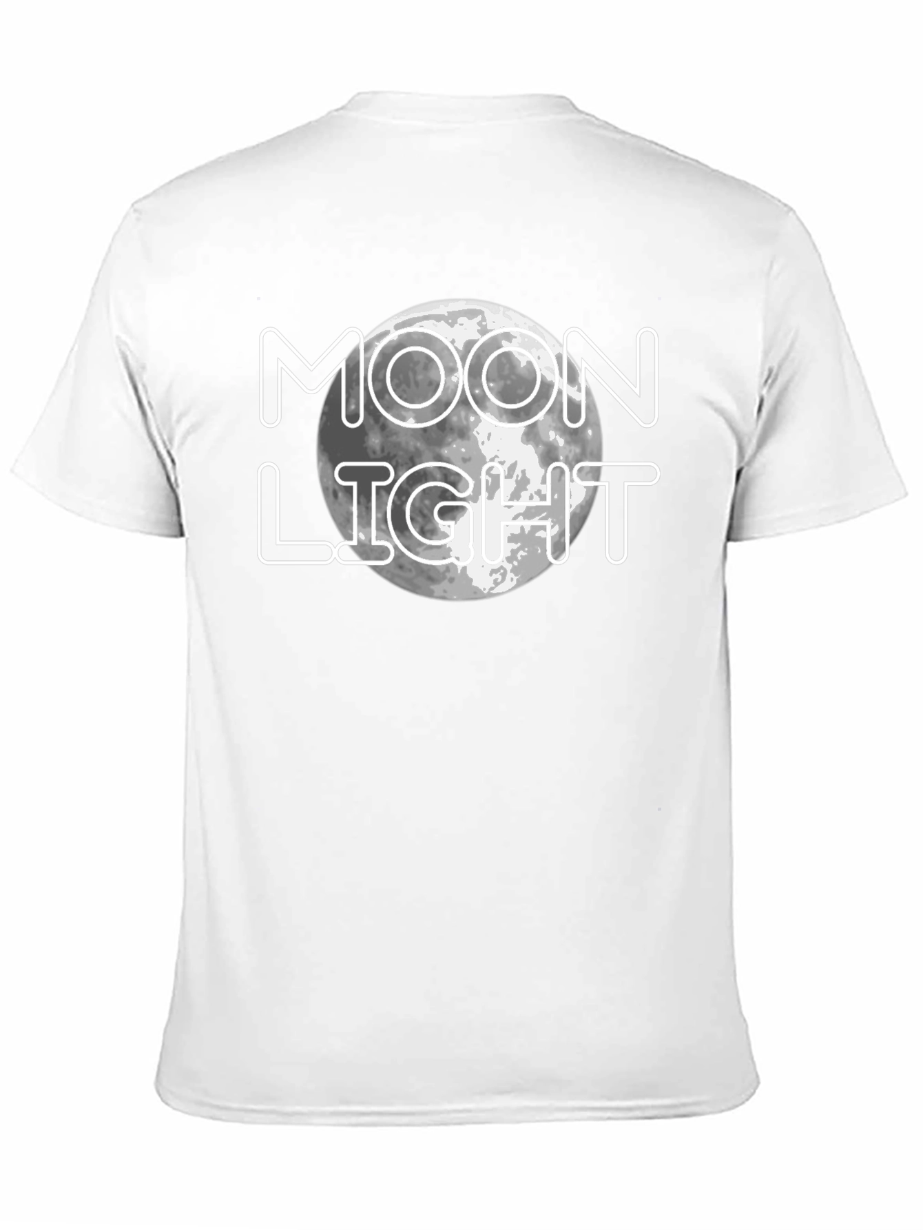 Moonlight Graphic Print Black T-Shirt