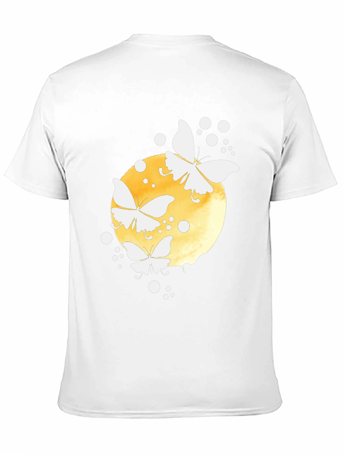 Butterfly Moon Graphic Tee - Black Cotton Blend