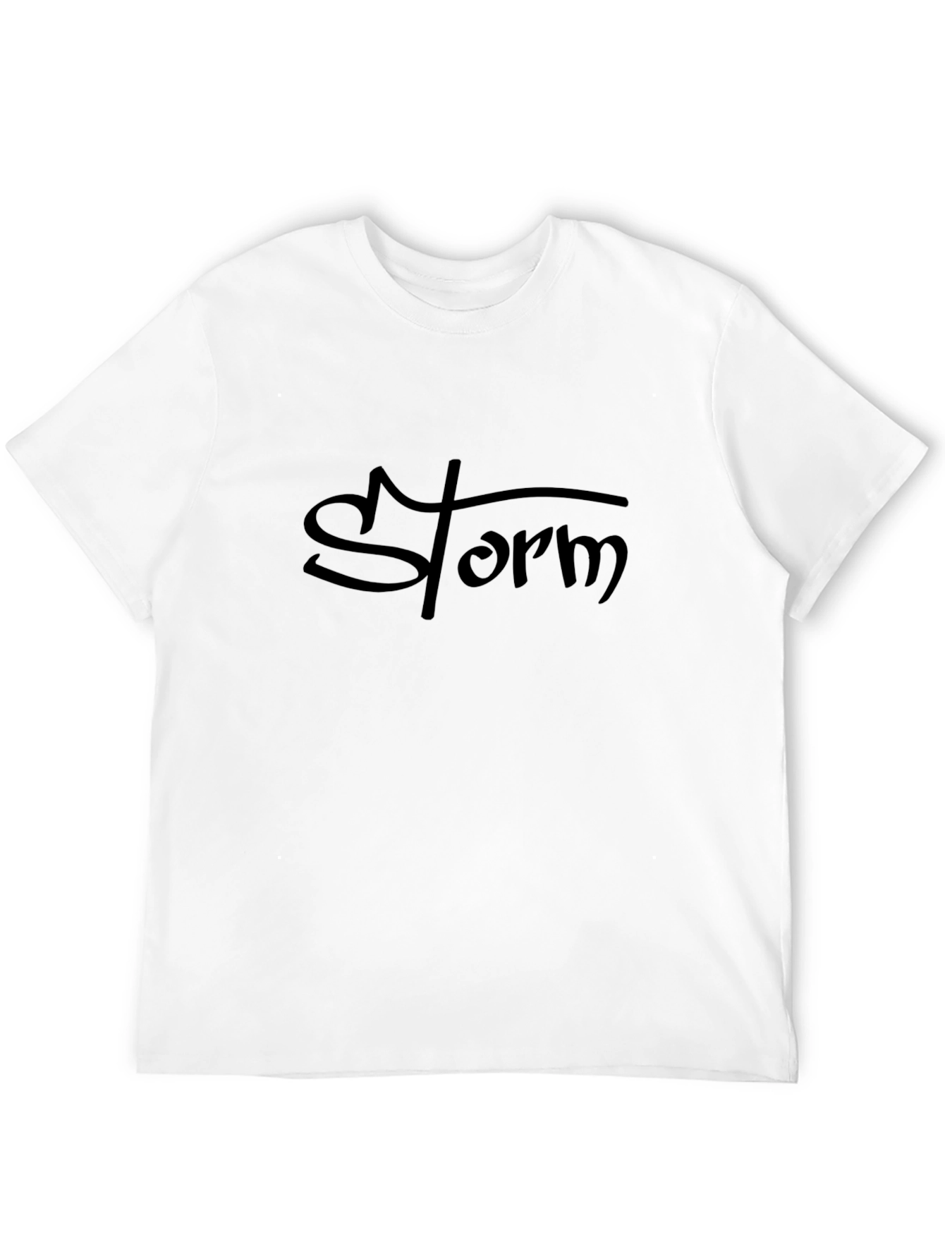 Storm Graphic Black T-Shirt - Casual Comfort