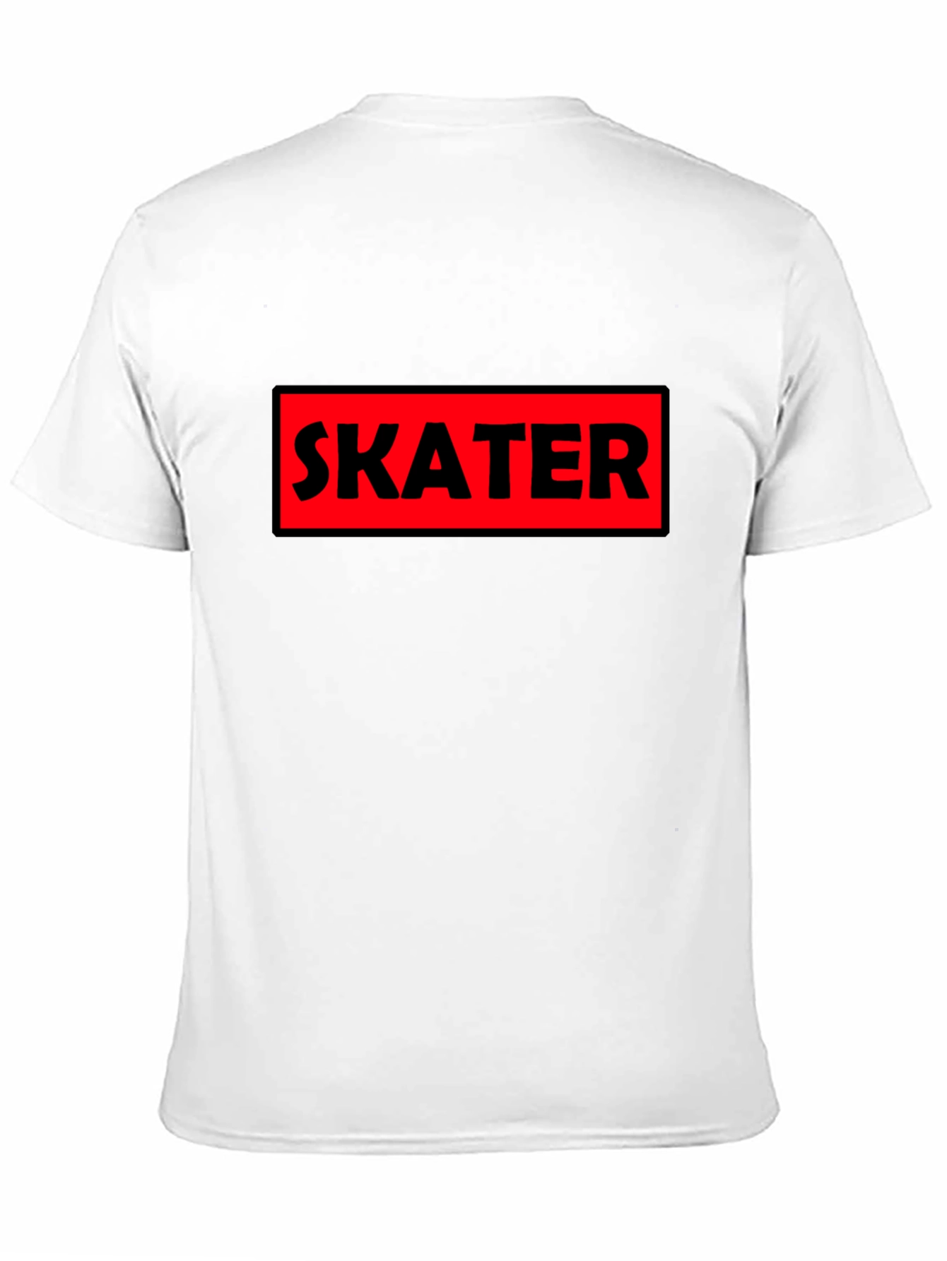 Skater Graphic Tee - Bold Red Box Design