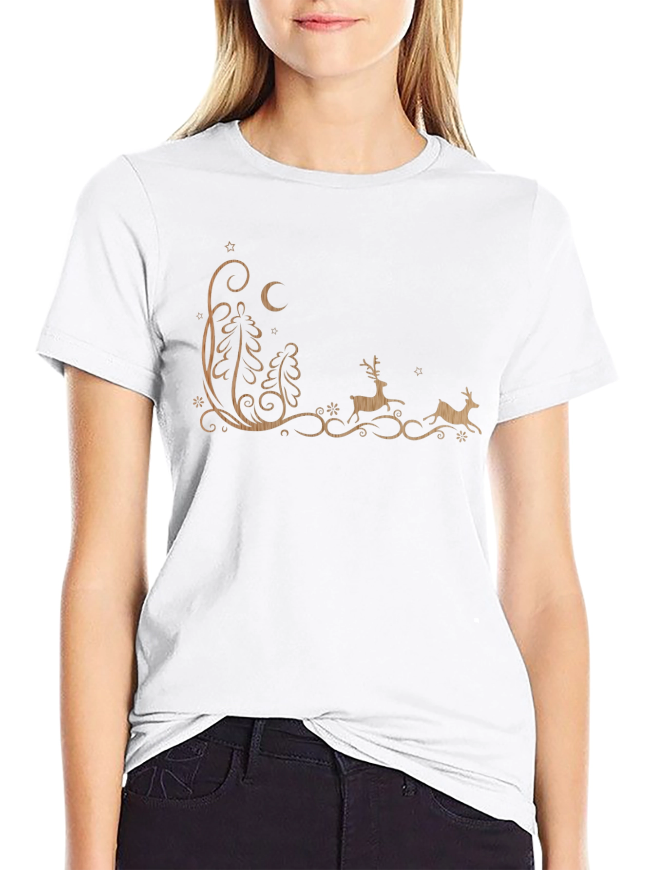 Christmas Reindeer Graphic Tee