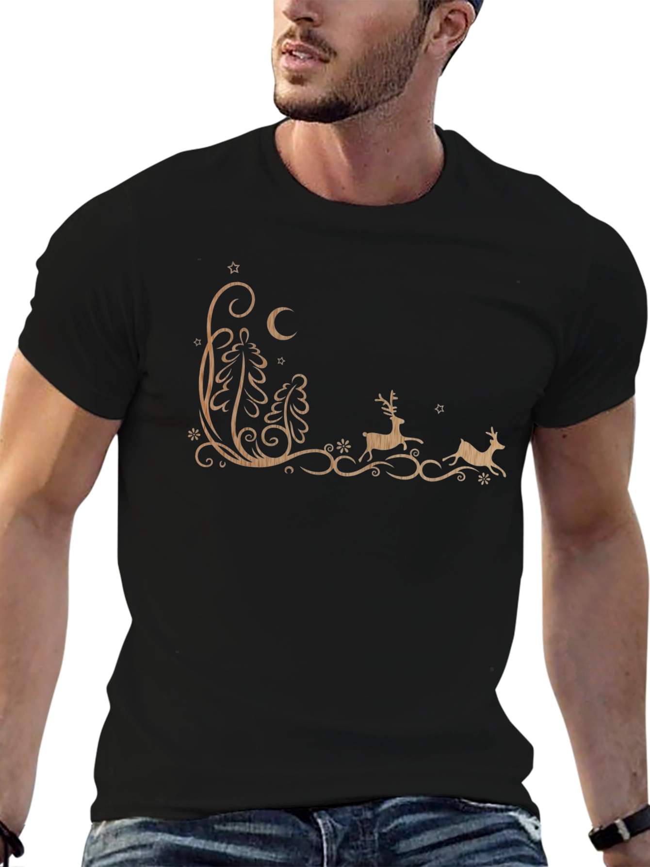 Christmas Reindeer Graphic Tee