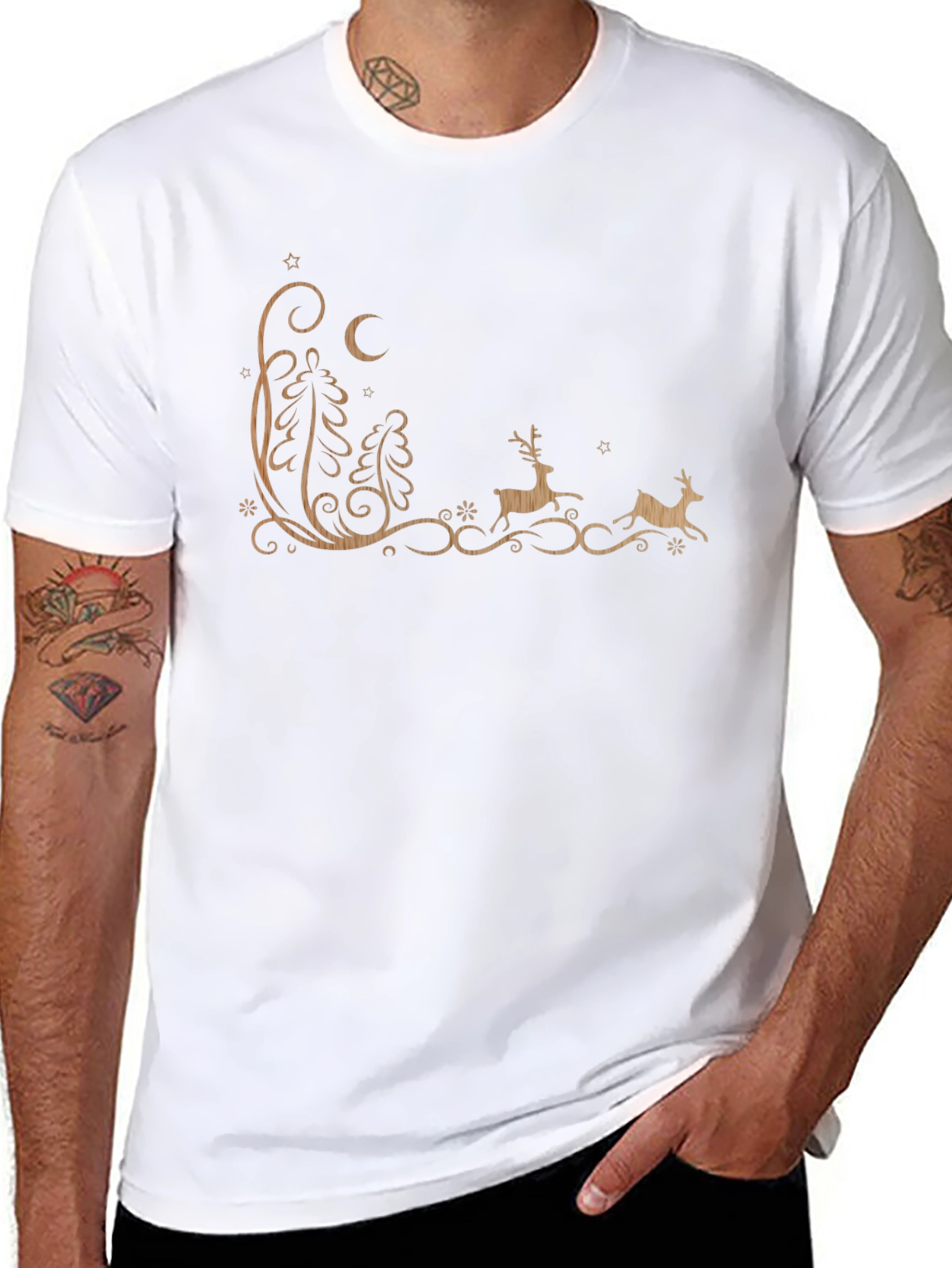 Christmas Reindeer Graphic Tee