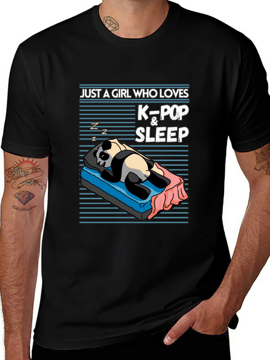 K-Pop Panda Sleep T-Shirt