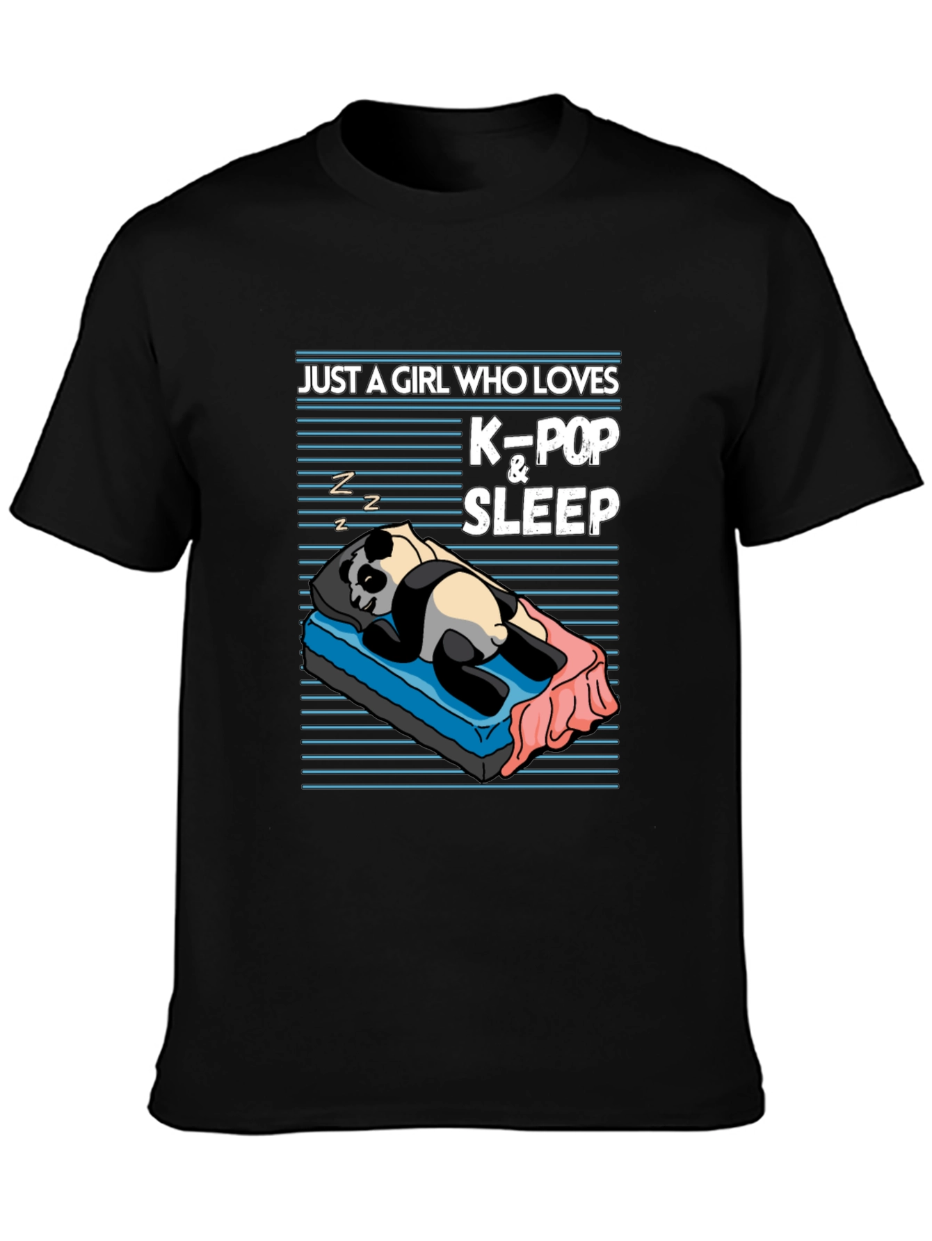 K-Pop Panda Sleep T-Shirt