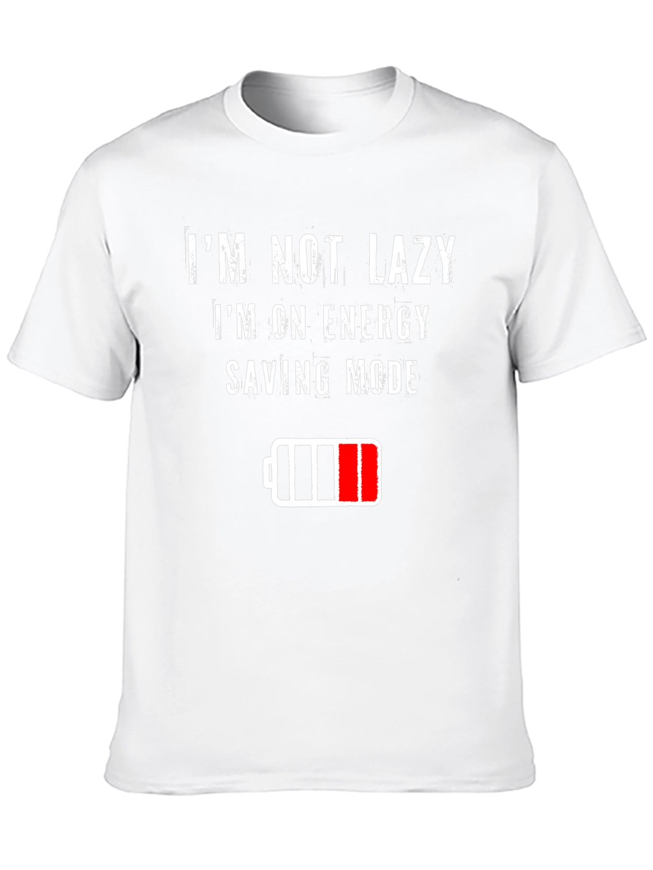 Im Not Lazy Energy Saving Mode Graphic T-Shirt