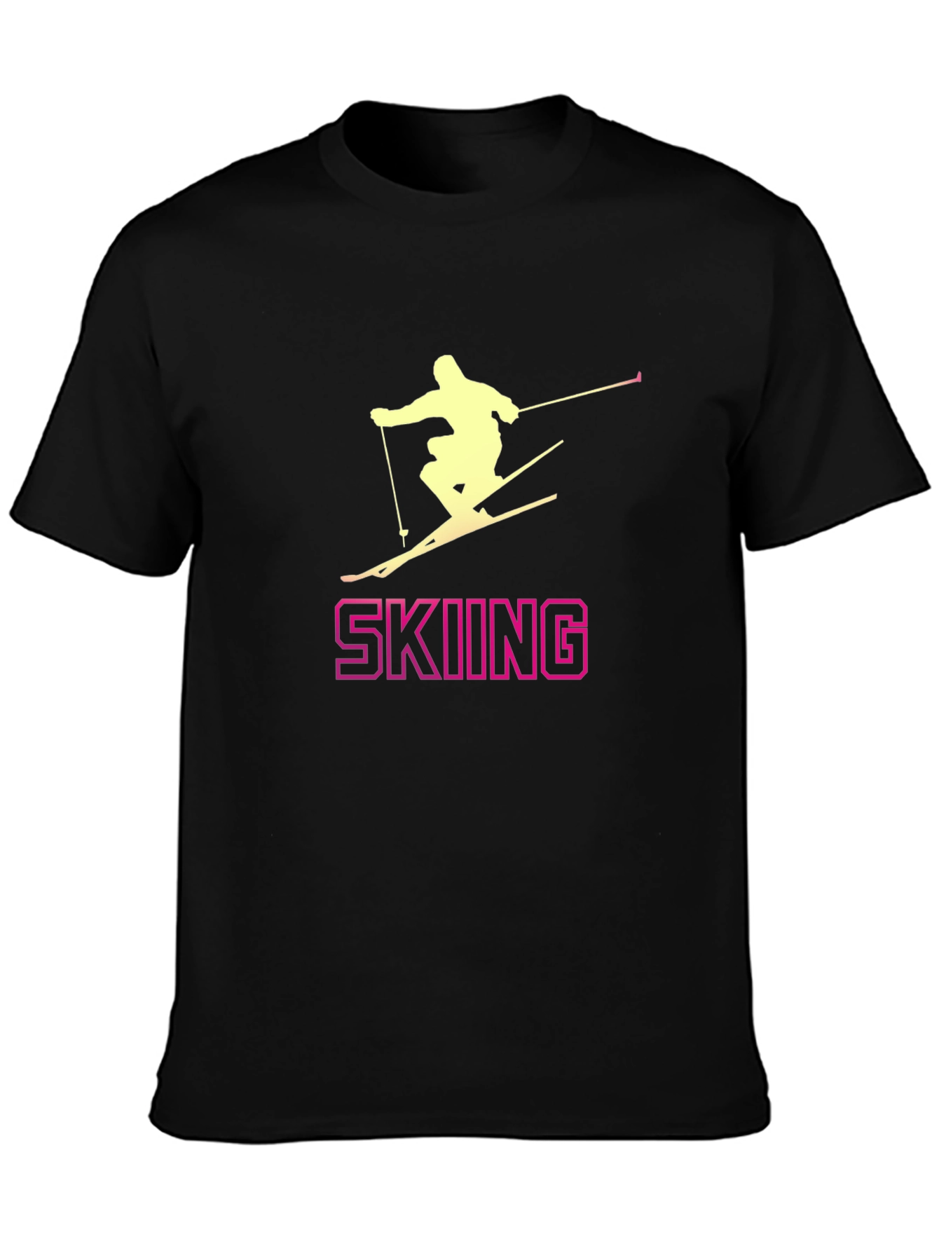 Skiing T-Shirt: Stylish Sportswear for Winter Adventures