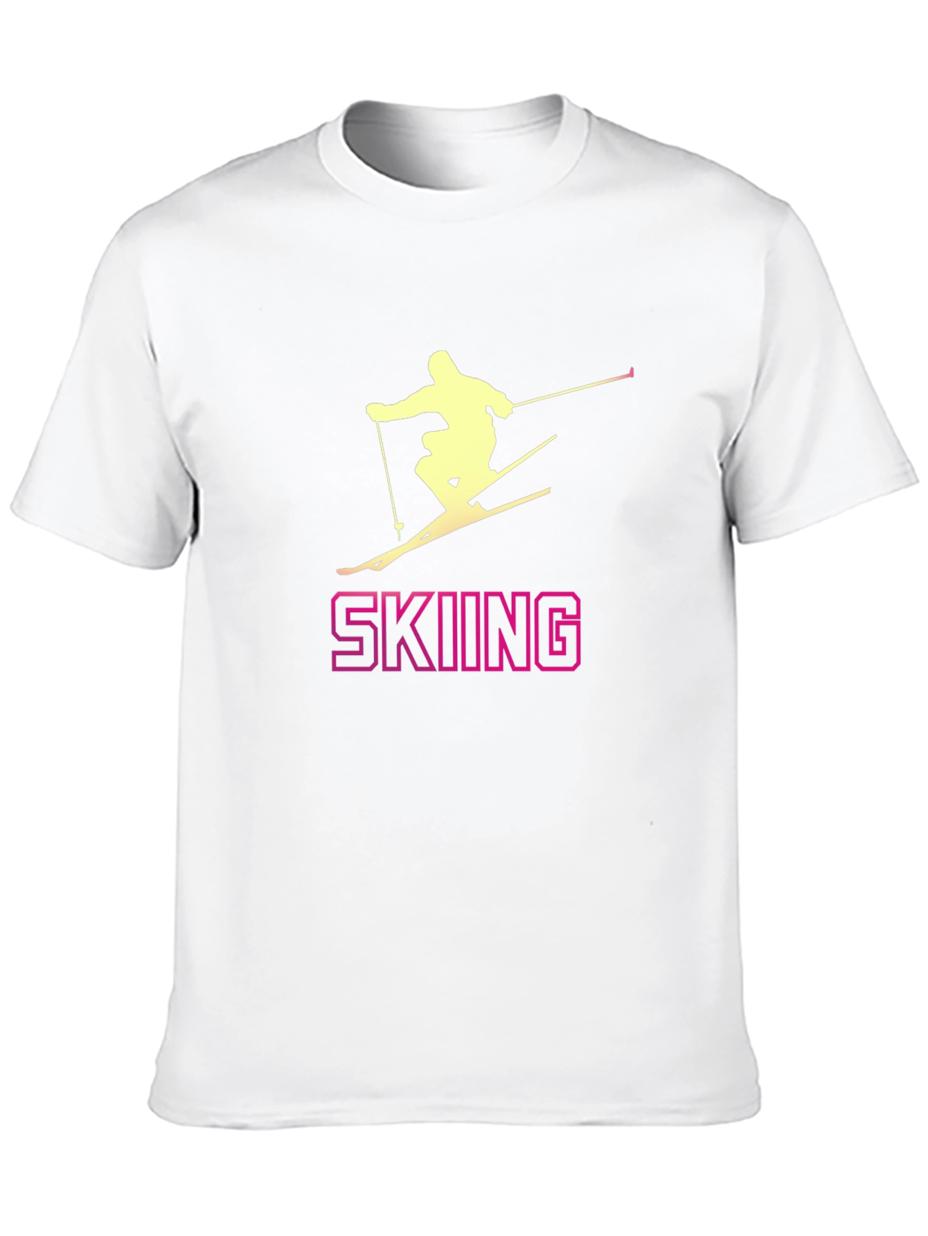 Skiing T-Shirt: Stylish Sportswear for Winter Adventures