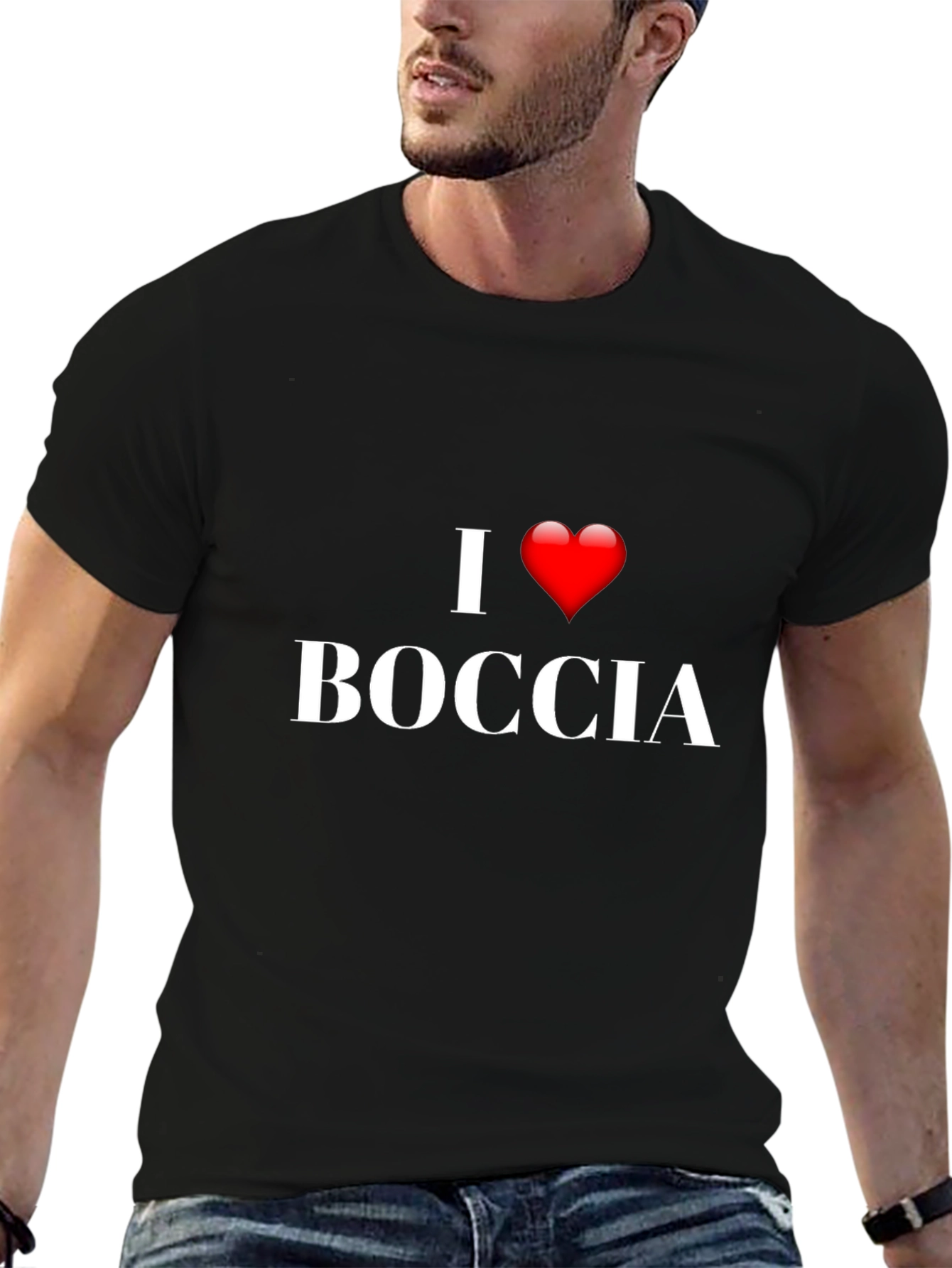I Love Boccia Black T-Shirt