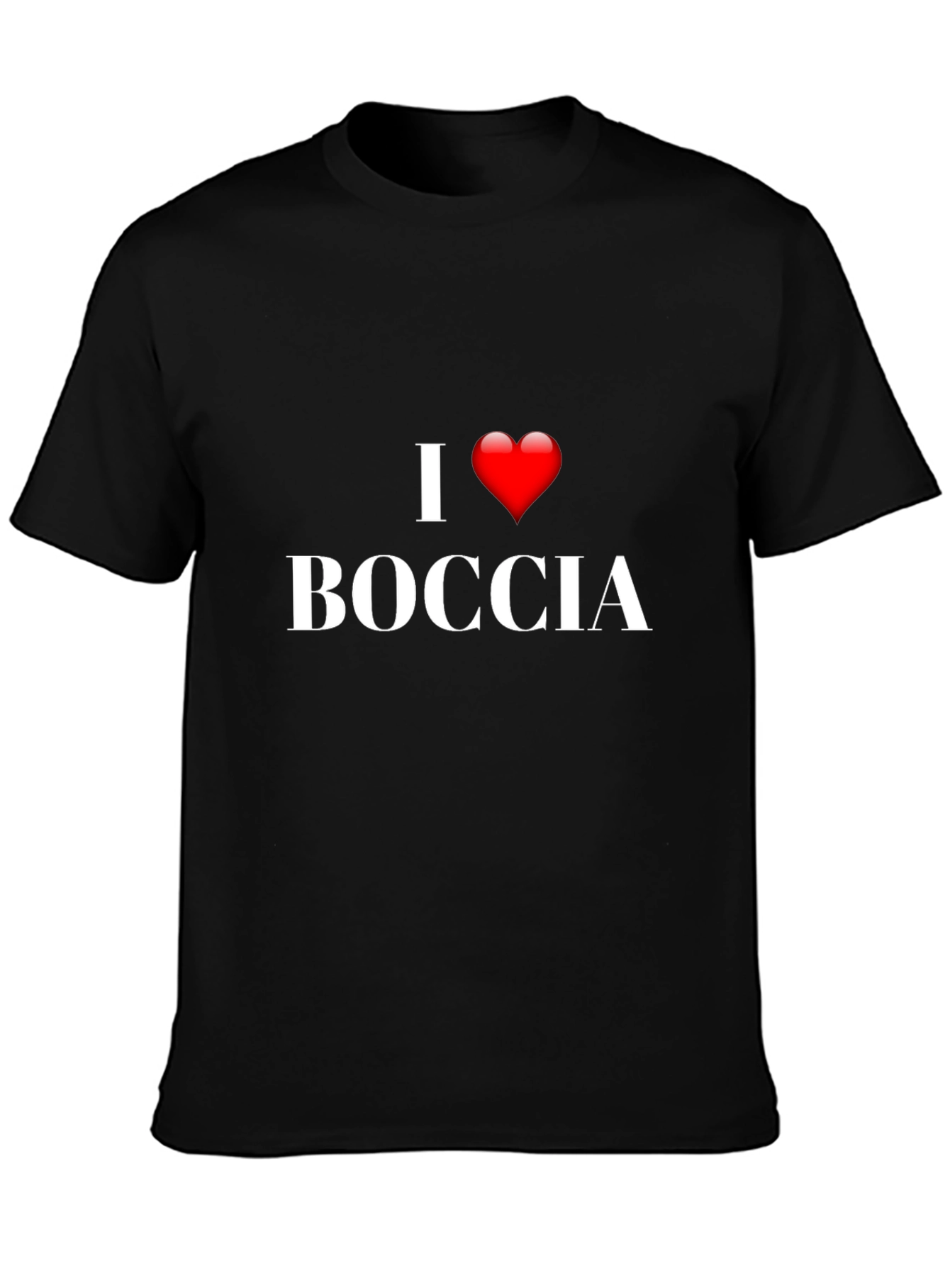 I Love Boccia Black T-Shirt