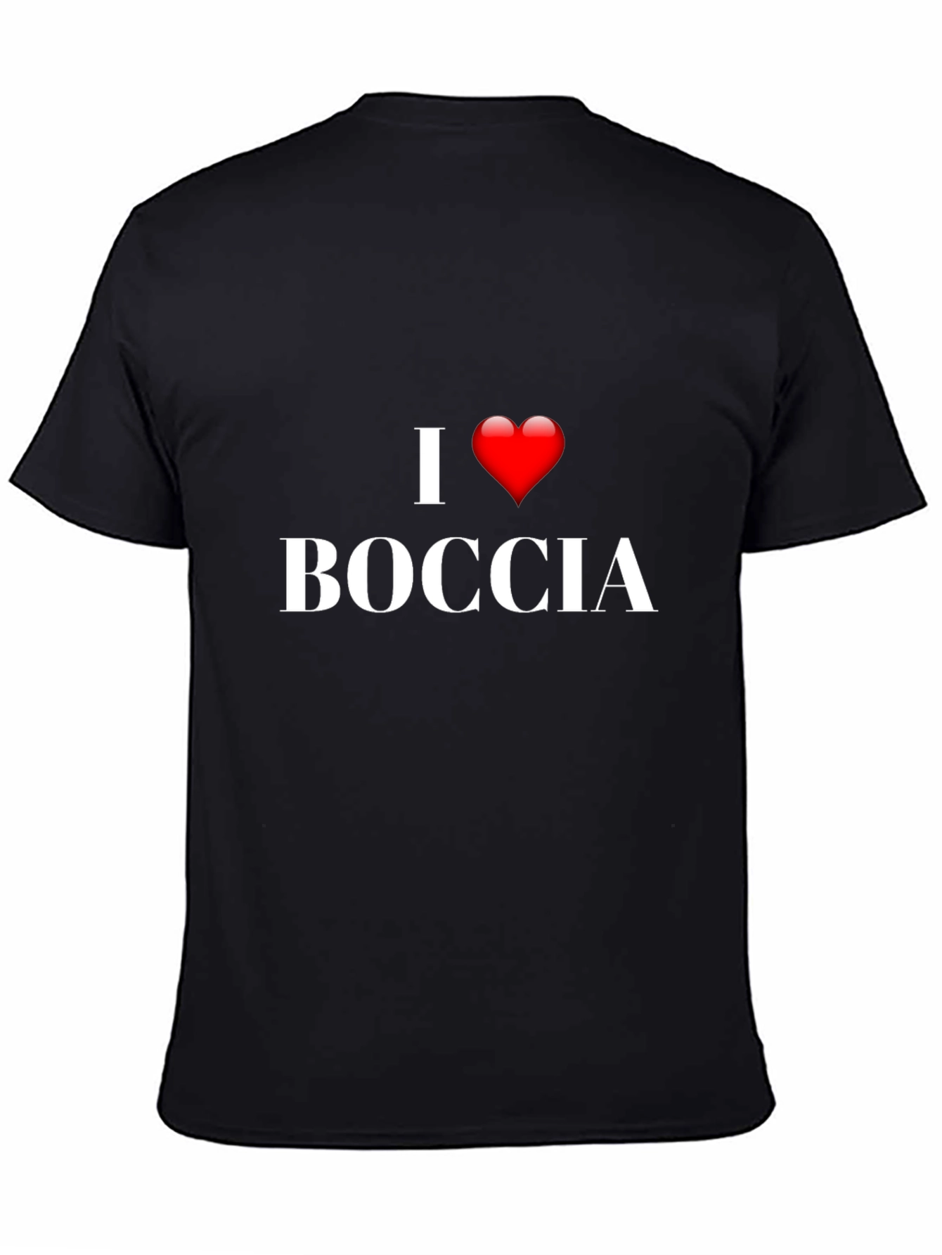 I Love Boccia Black T-Shirt