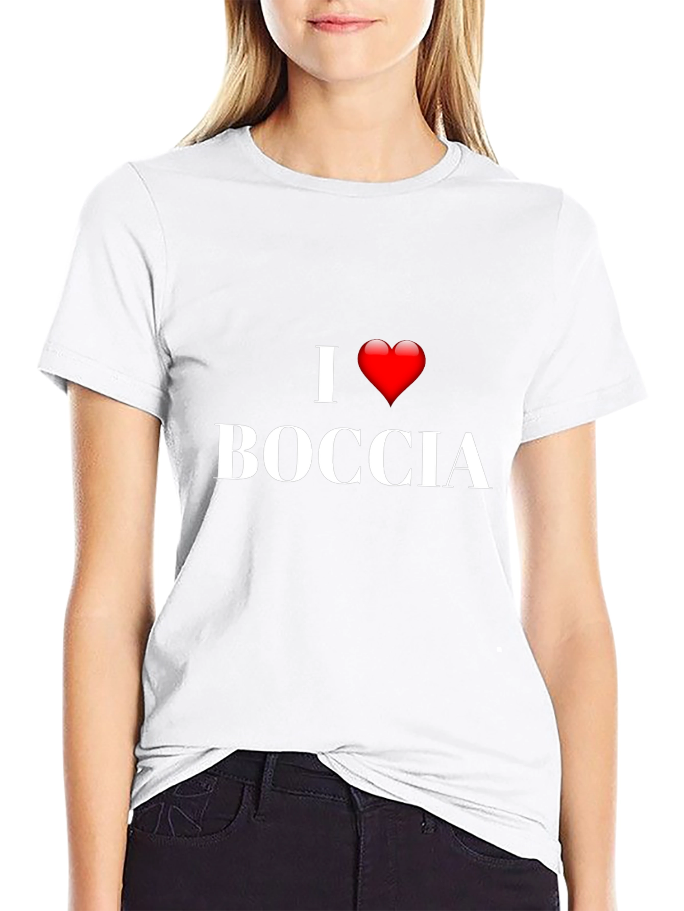 I Love Boccia Black T-Shirt