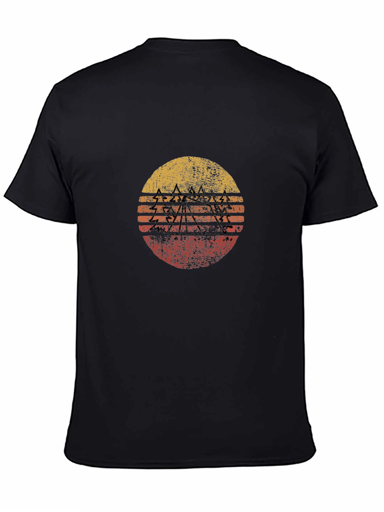 Retro Sunset Mountain Graphic Tee